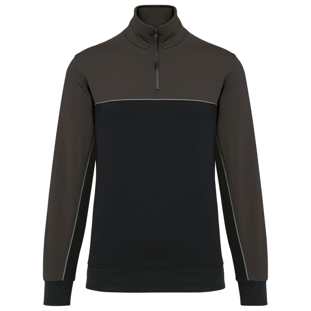 Ecologische uniseks sweater met ritskraag