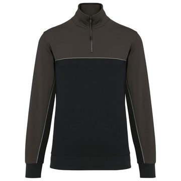 Ecologische uniseks sweater met ritskraag