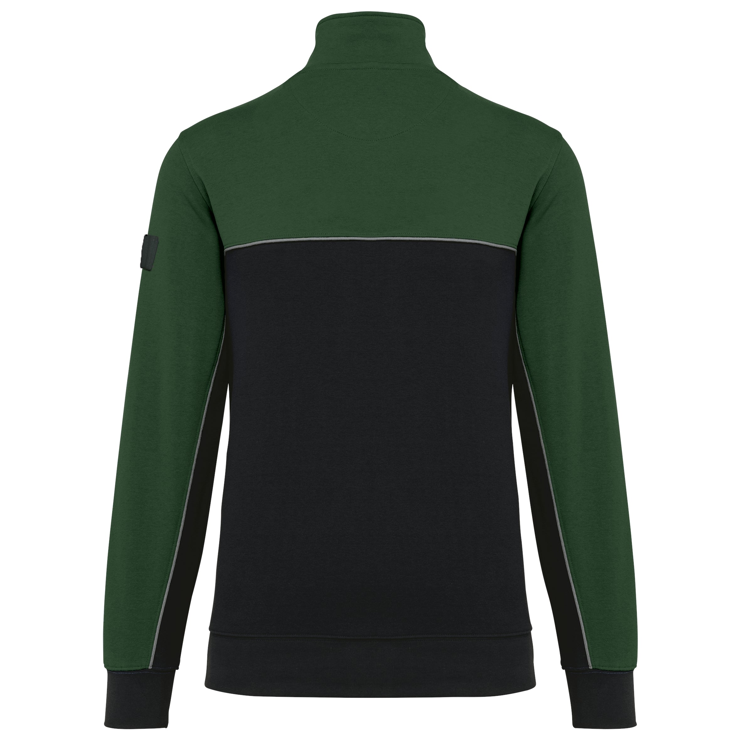 Ecologische uniseks sweater met ritskraag