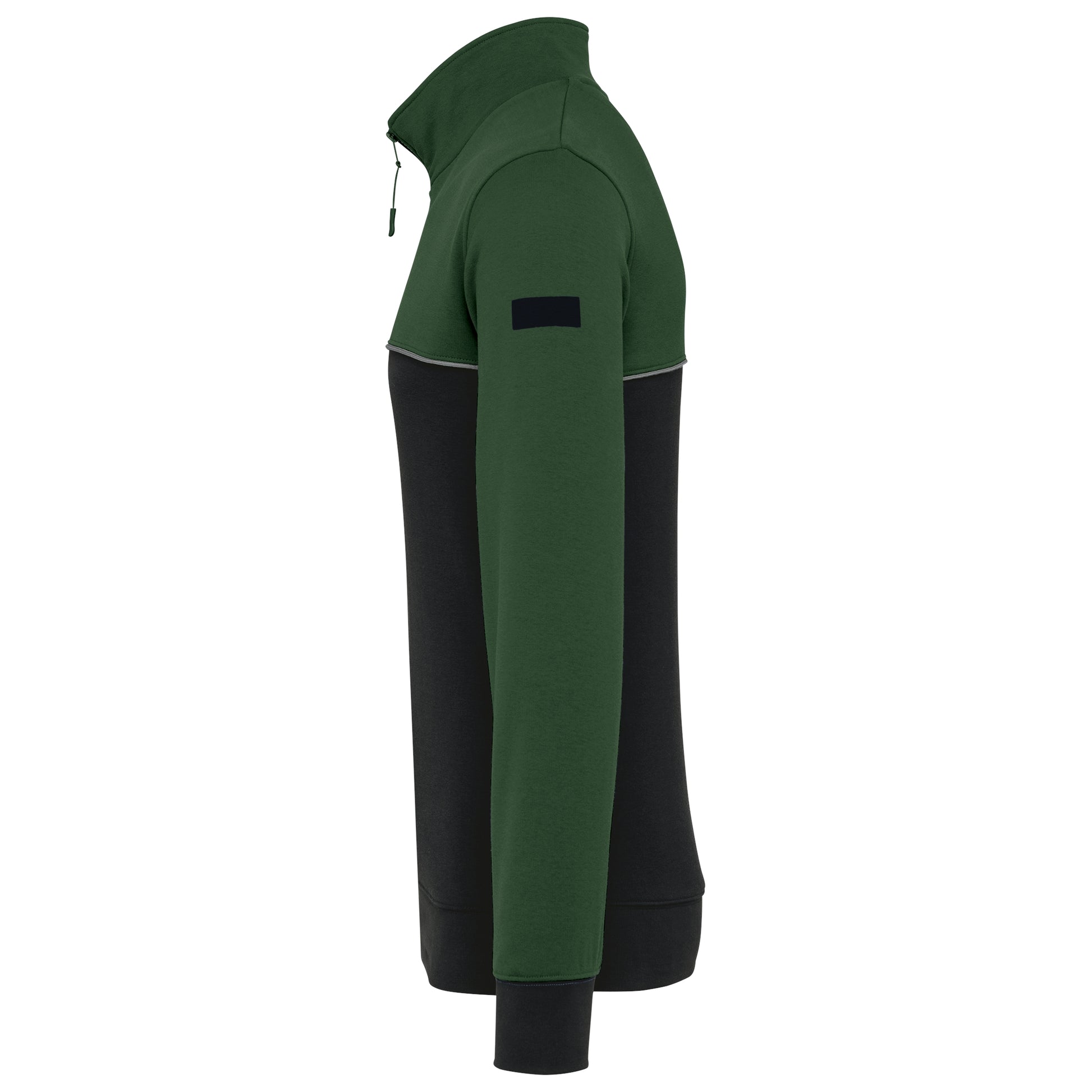 Ecologische uniseks sweater met ritskraag