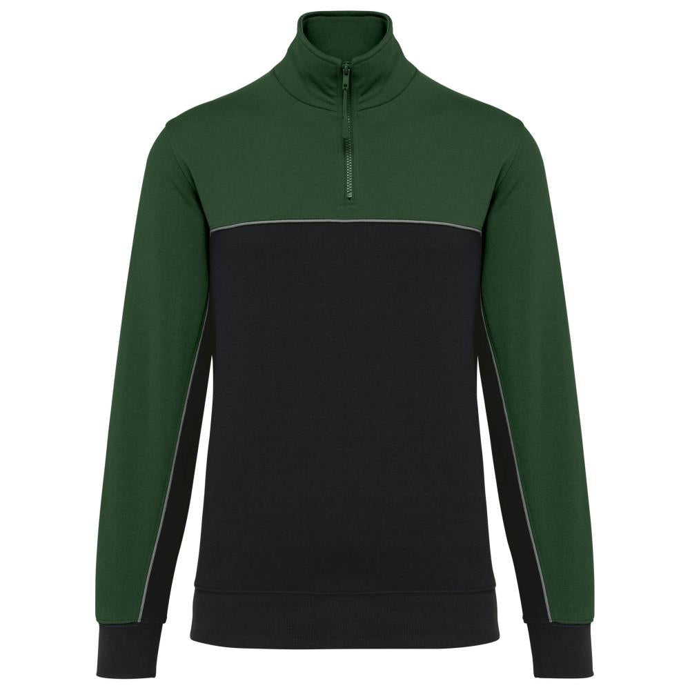 Ecologische uniseks sweater met ritskraag