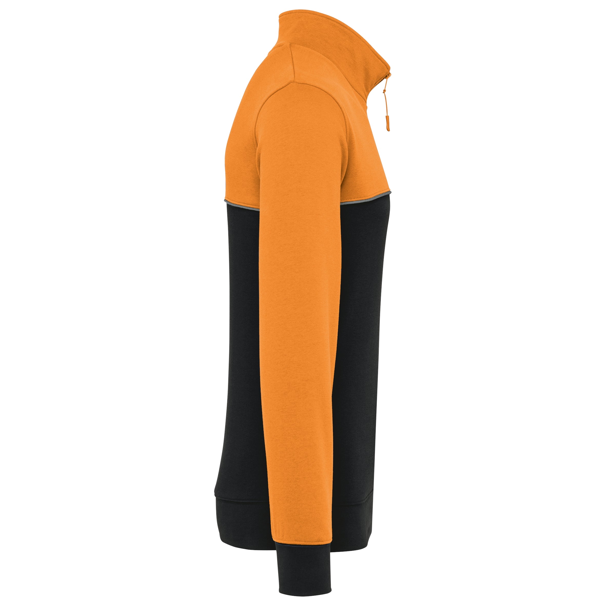 Ecologische uniseks sweater met ritskraag