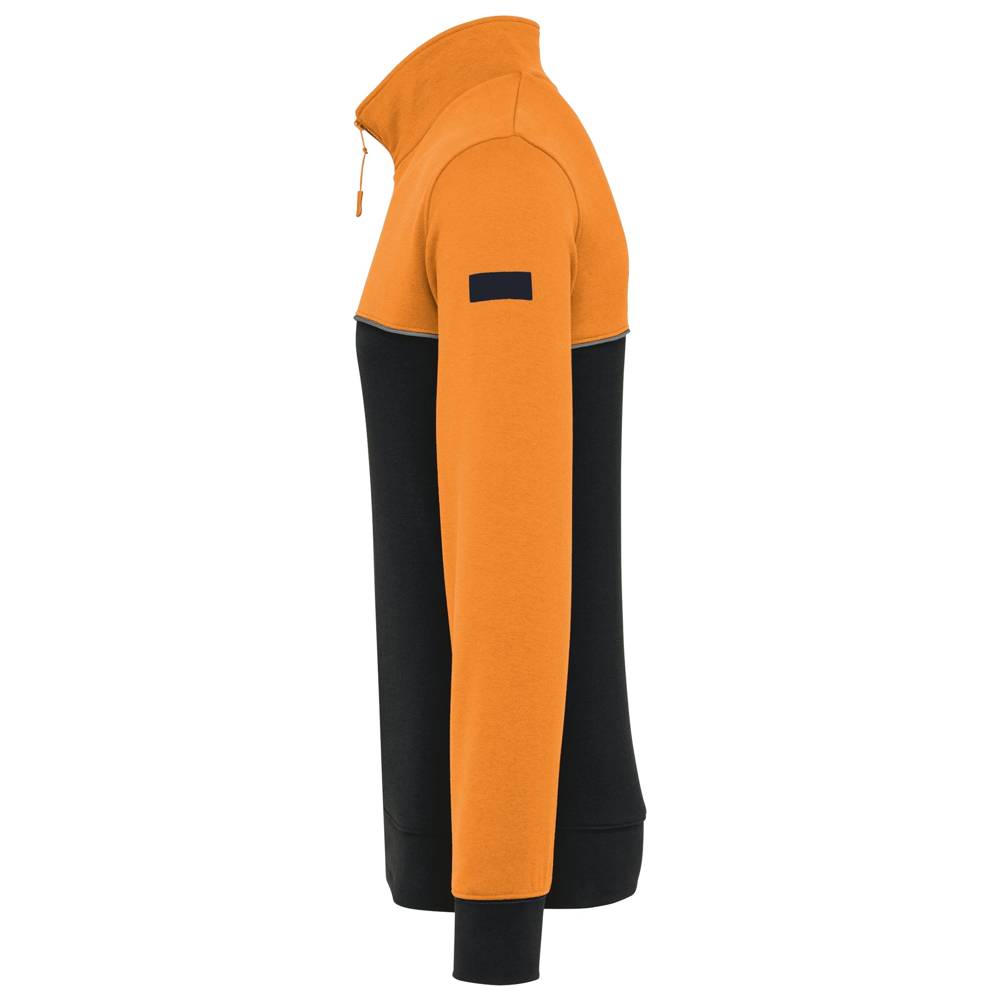 Ecologische uniseks sweater met ritskraag