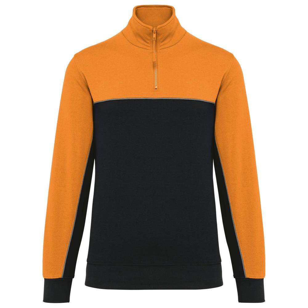 Ecologische uniseks sweater met ritskraag