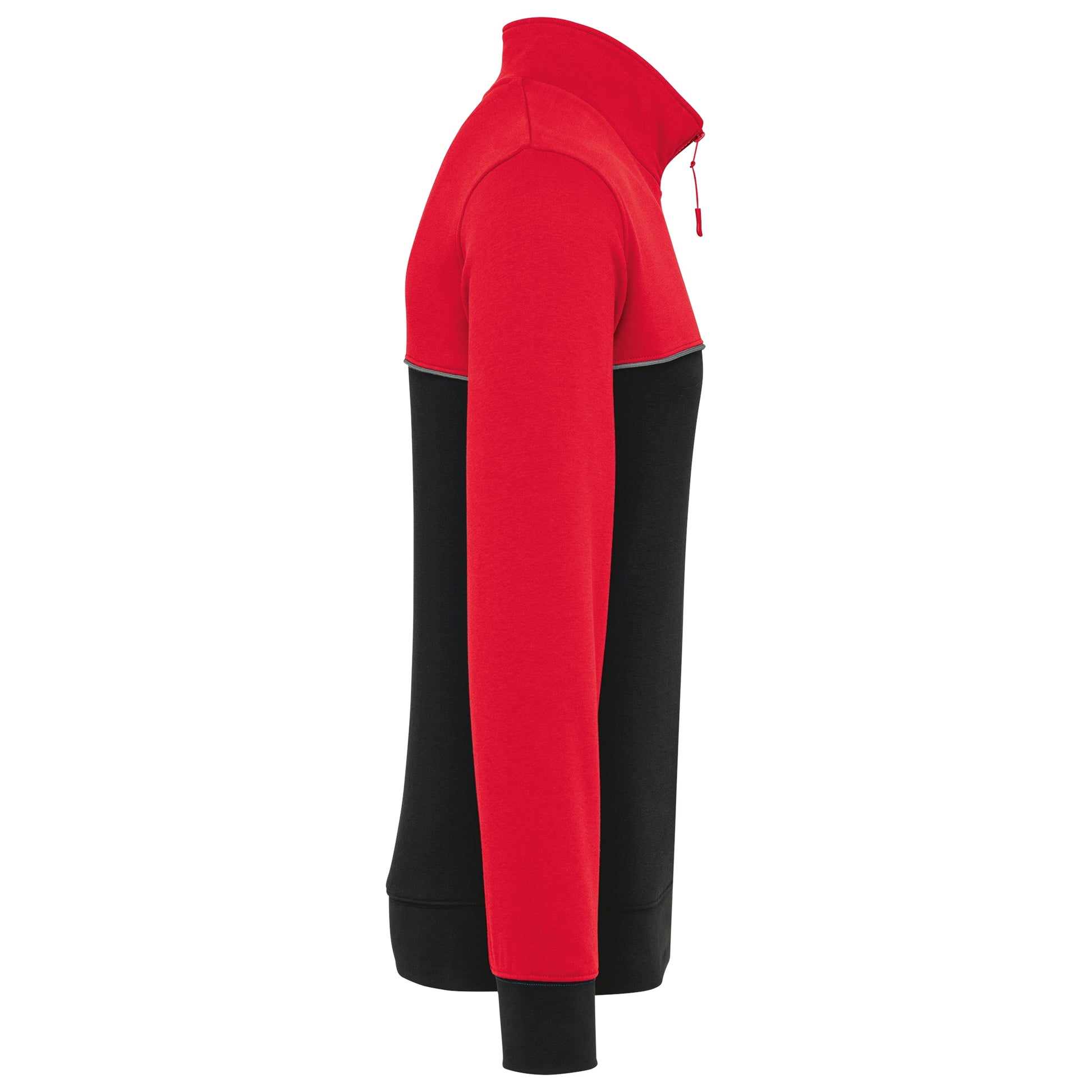 Ecologische uniseks sweater met ritskraag