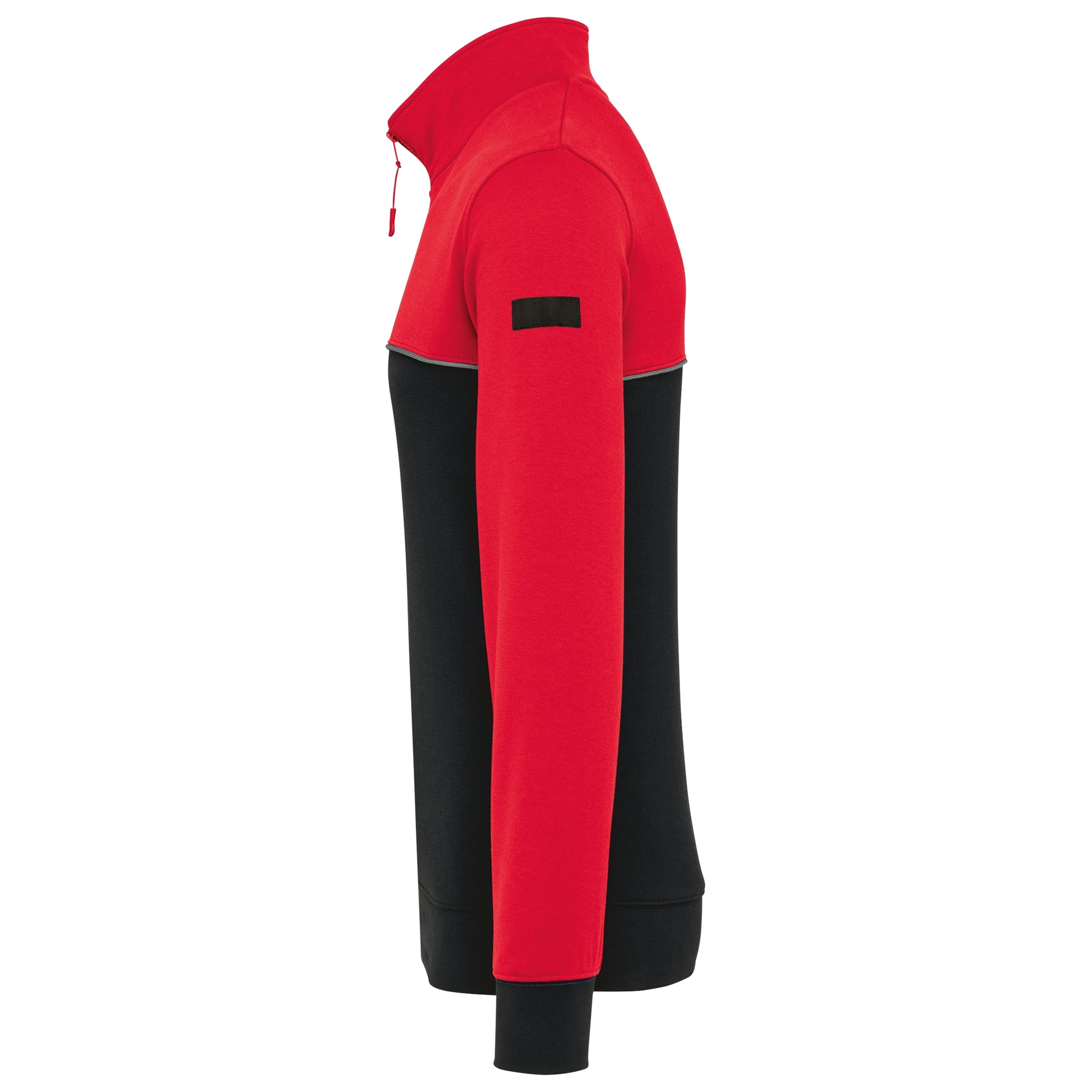 Ecologische uniseks sweater met ritskraag