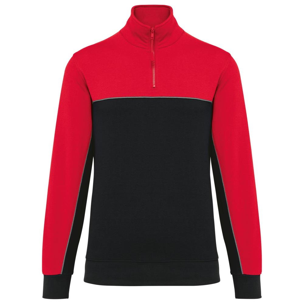 Ecologische uniseks sweater met ritskraag