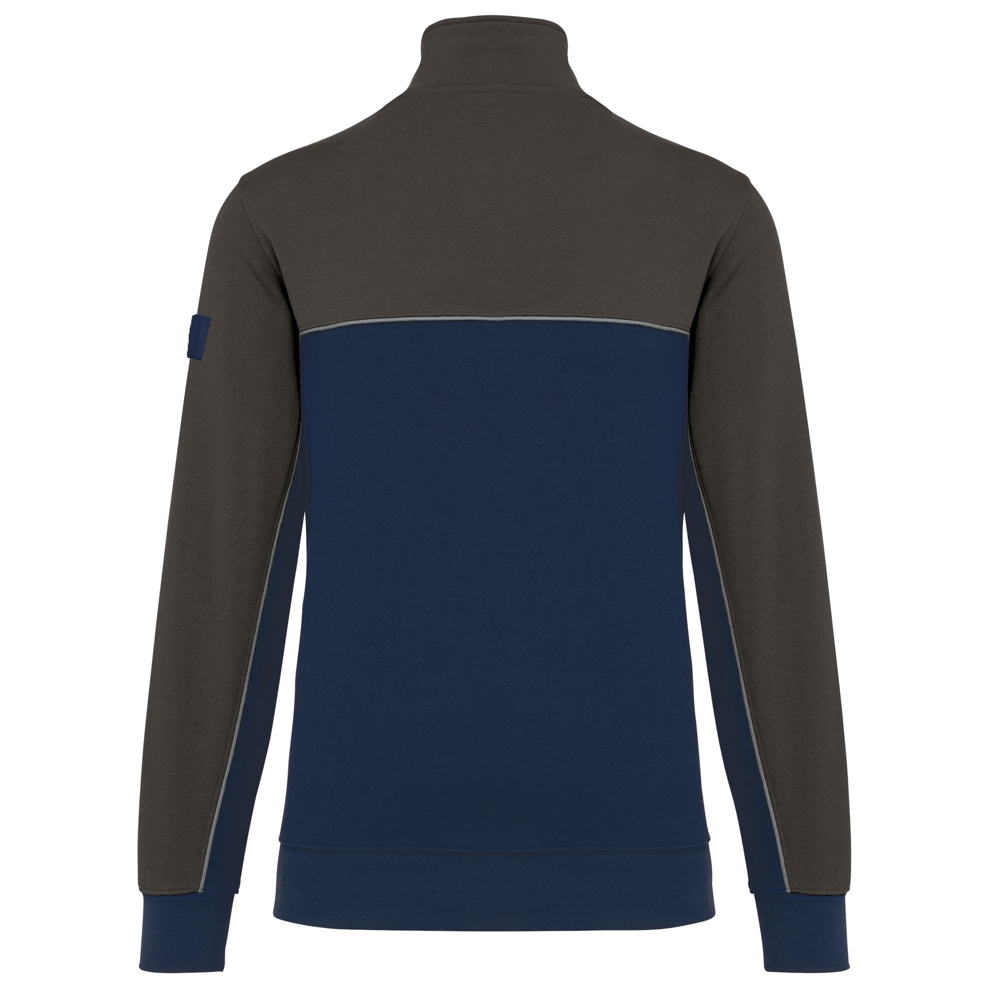 Ecologische uniseks sweater met ritskraag