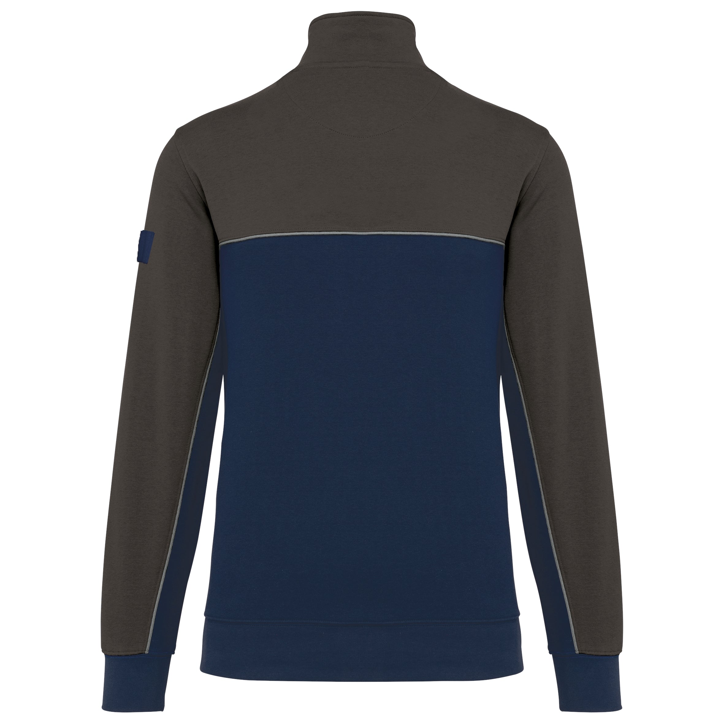 Ecologische uniseks sweater met ritskraag