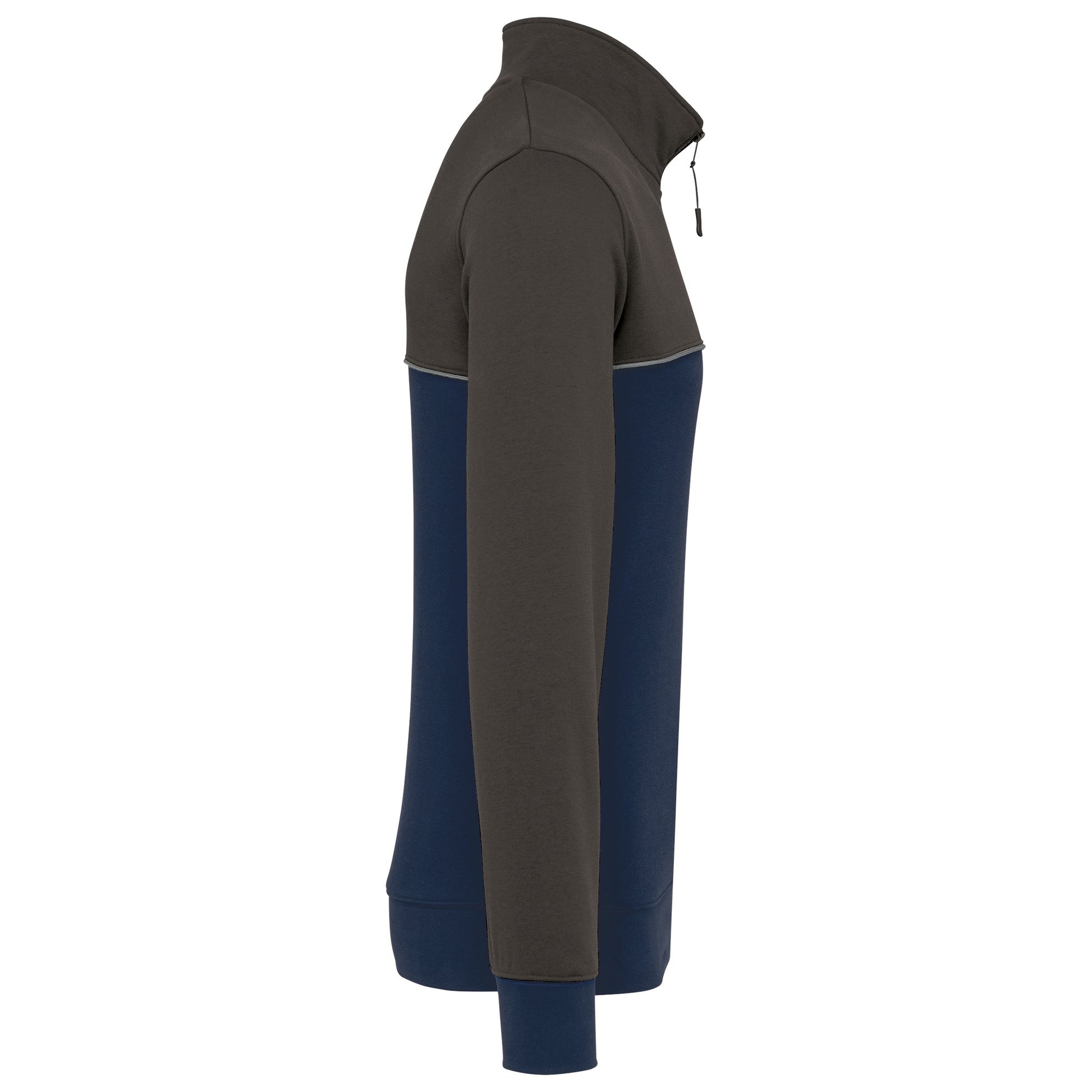 Ecologische uniseks sweater met ritskraag