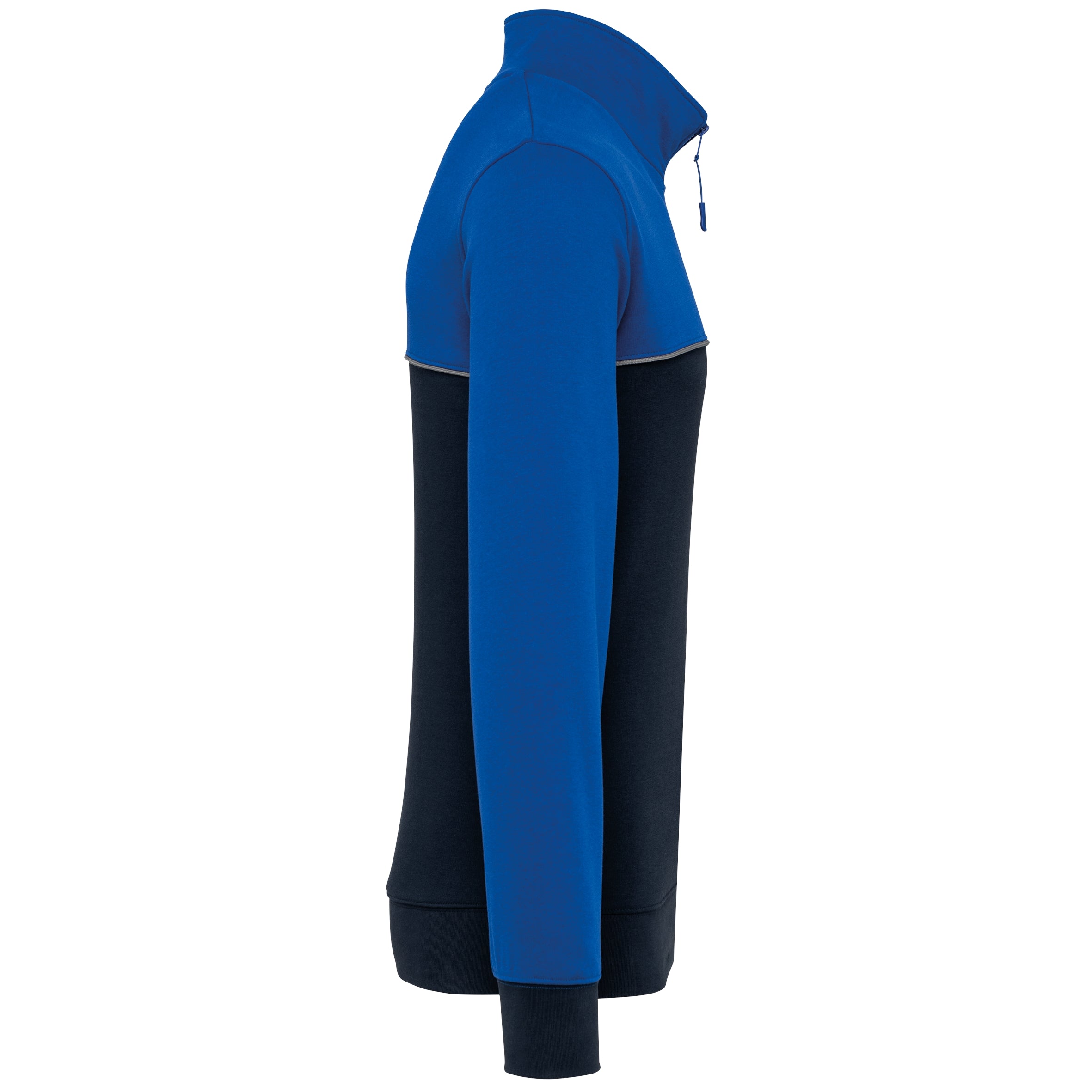 Ecologische uniseks sweater met ritskraag