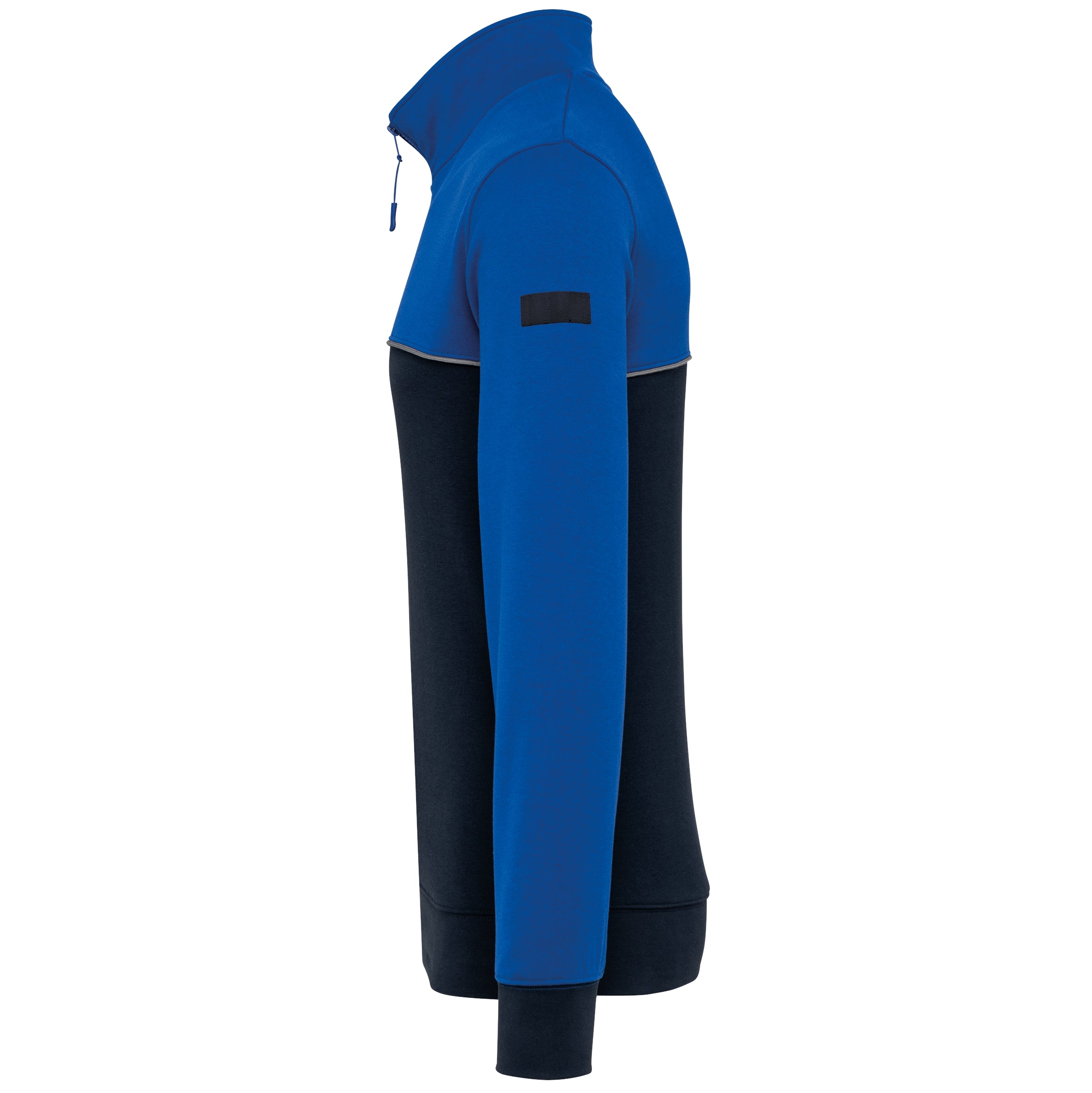 Ecologische uniseks sweater met ritskraag
