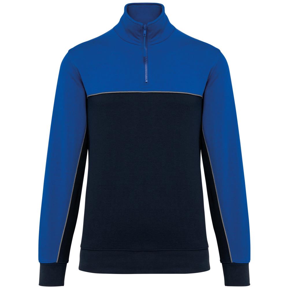 Ecologische uniseks sweater met ritskraag