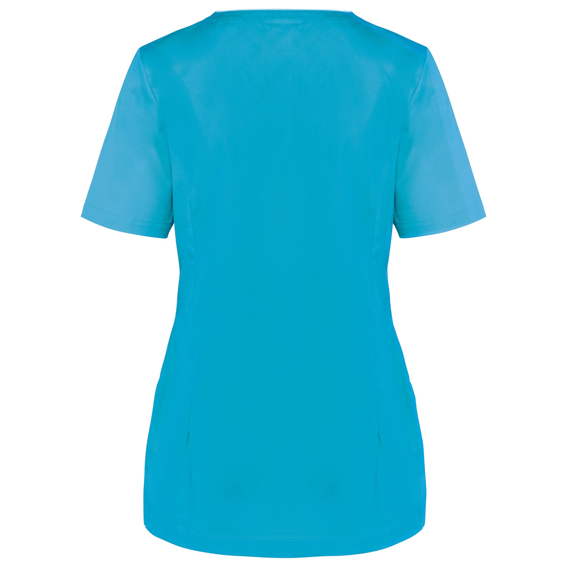 Damesblouse in polykatoen met drukknopen