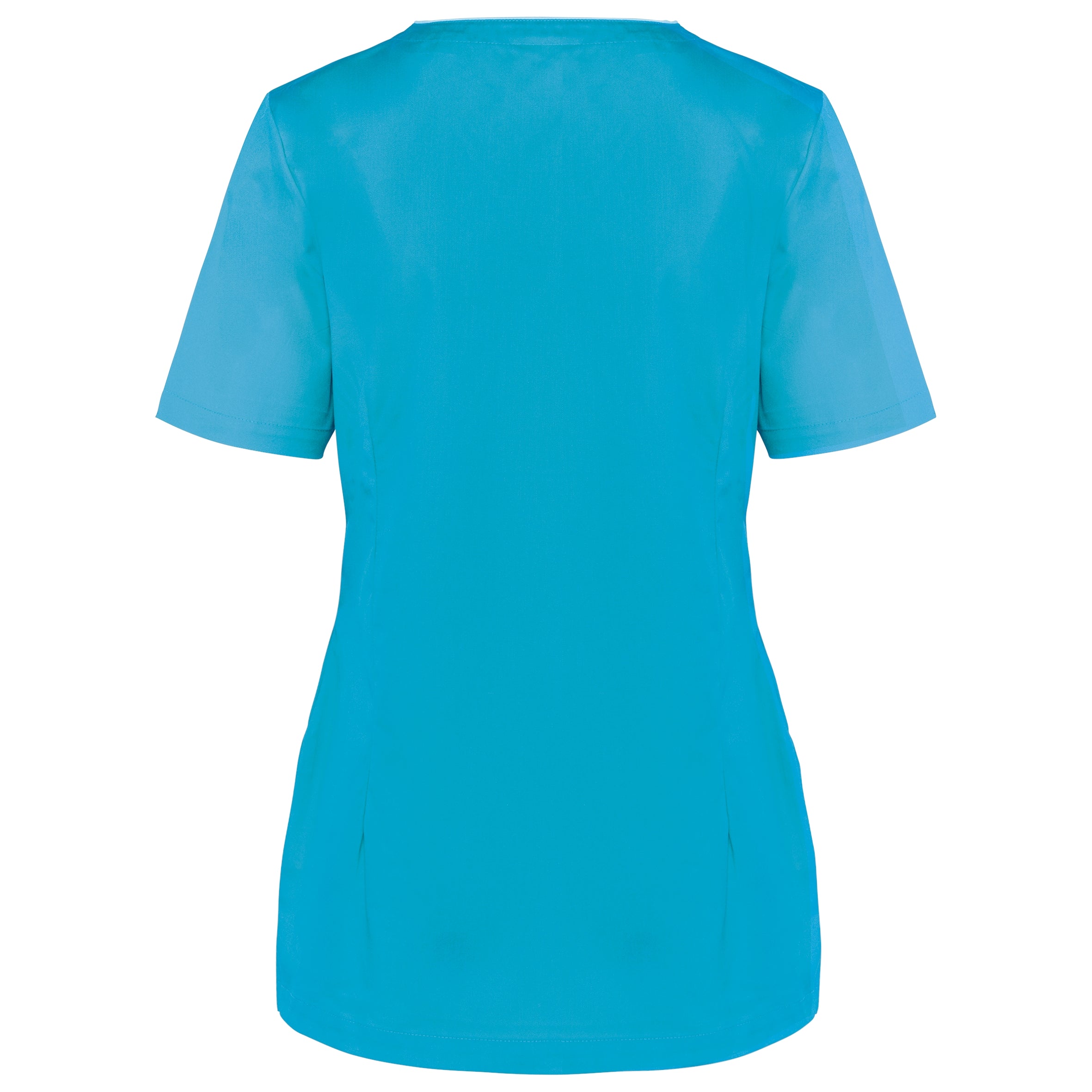 Damesblouse in polykatoen met drukknopen