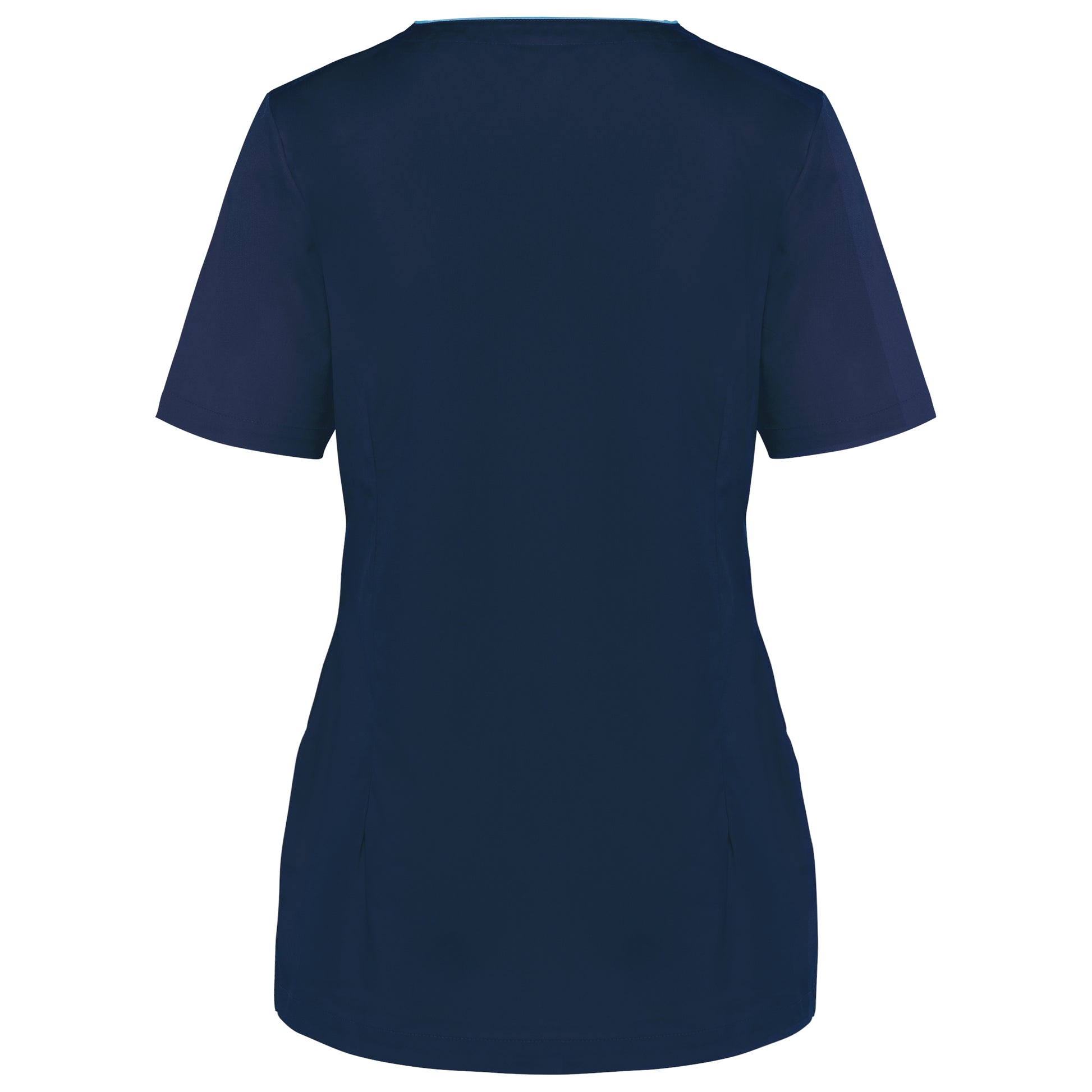 Damesblouse in polykatoen met drukknopen