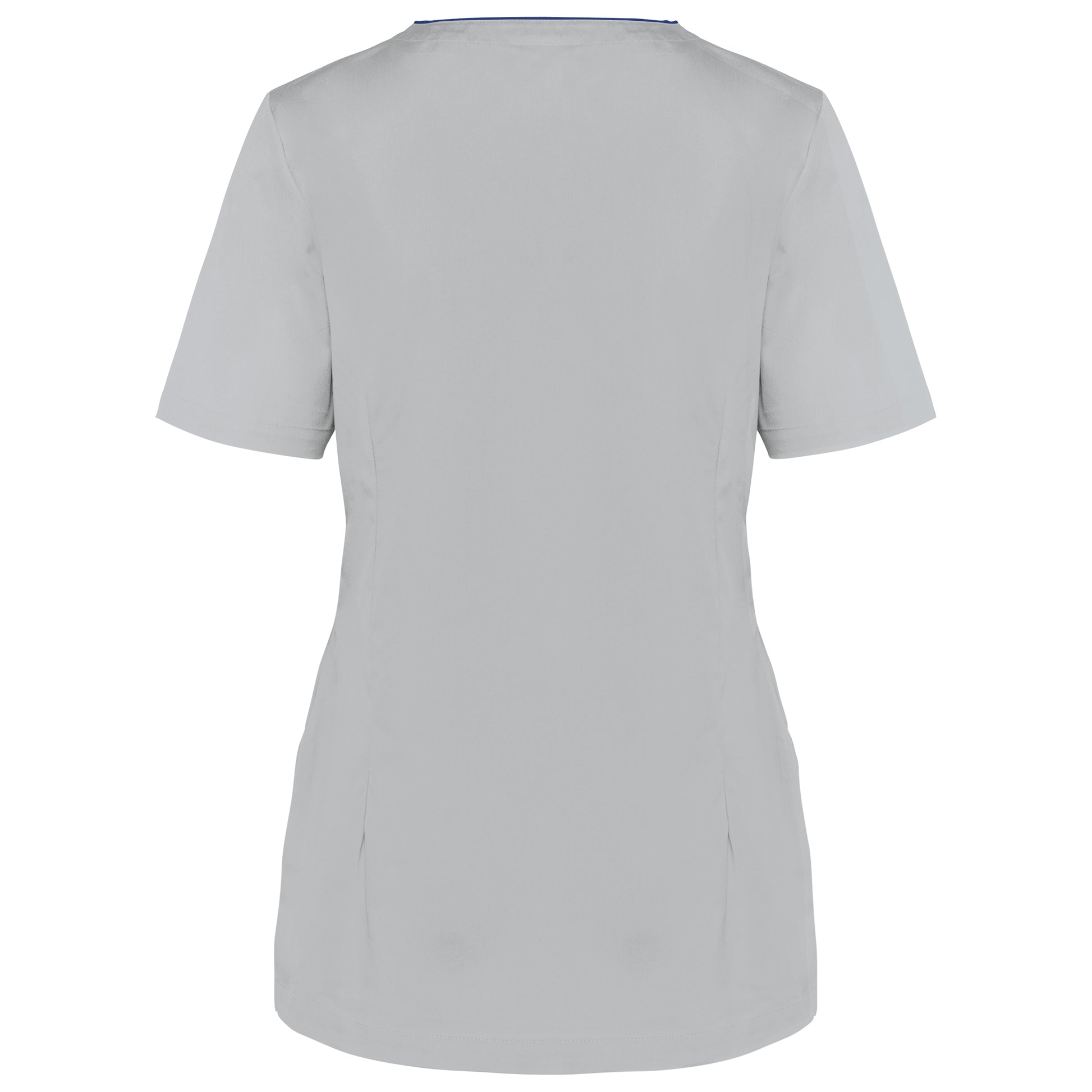 Damesblouse in polykatoen met drukknopen