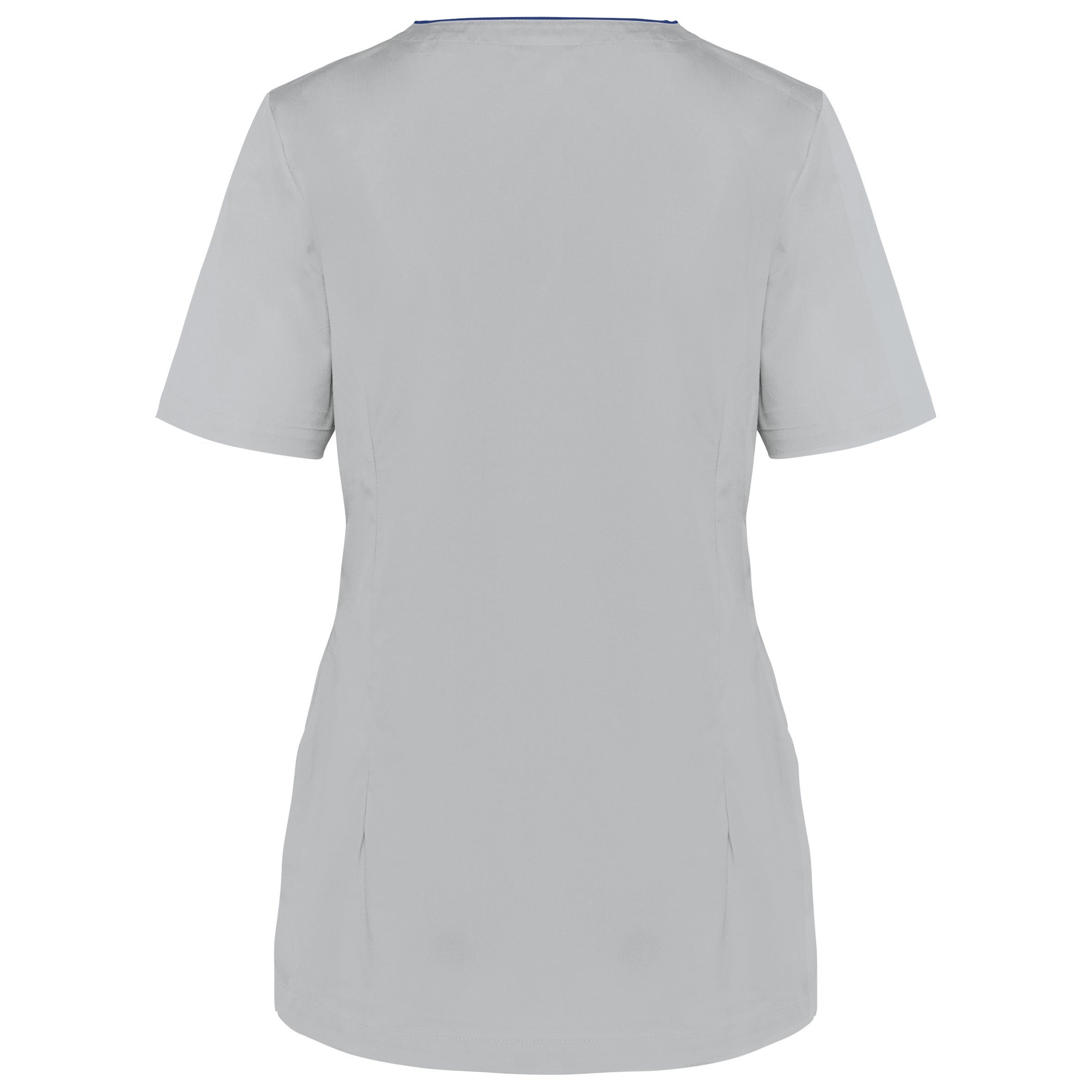 Damesblouse in polykatoen met drukknopen