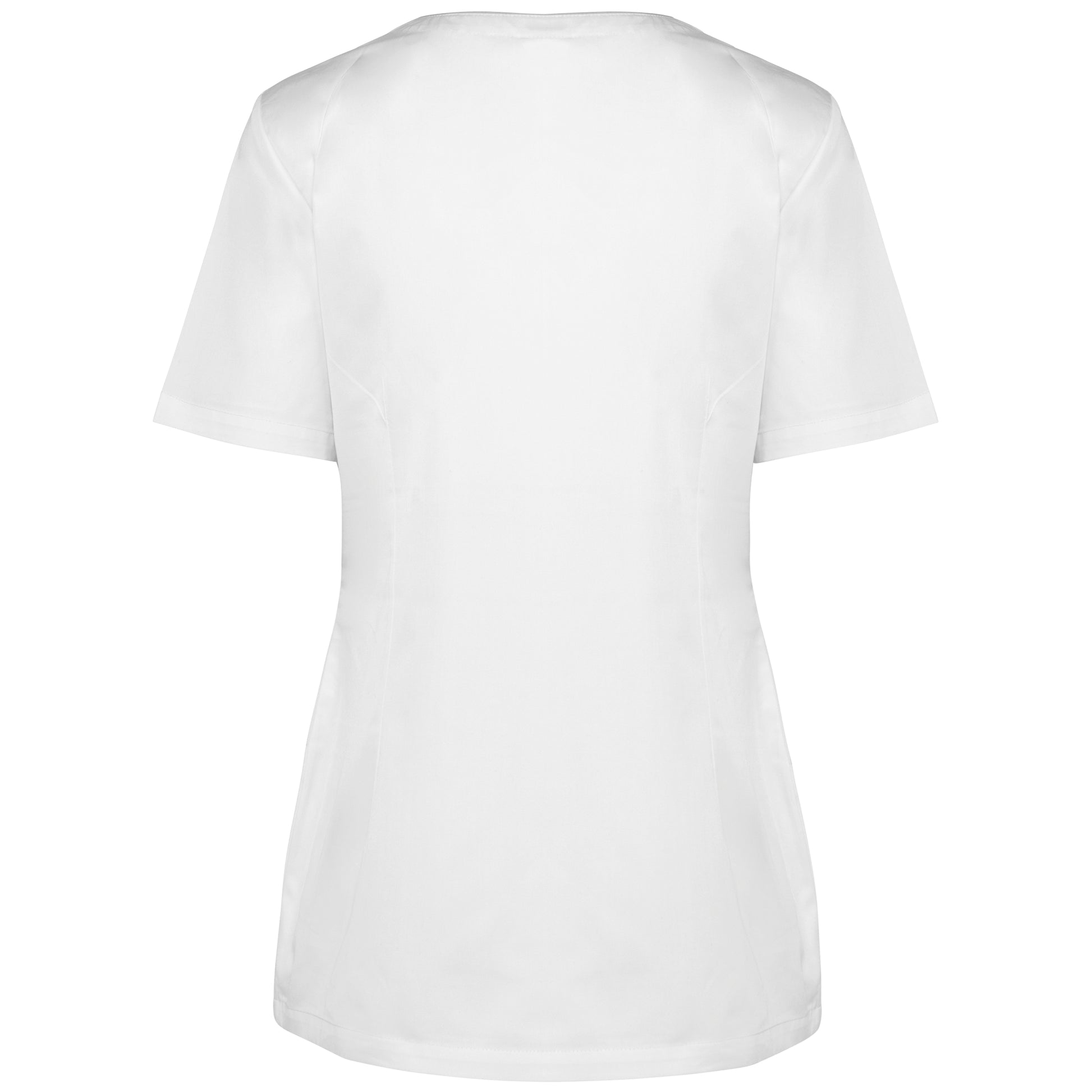 Damesblouse in polykatoen met drukknopen
