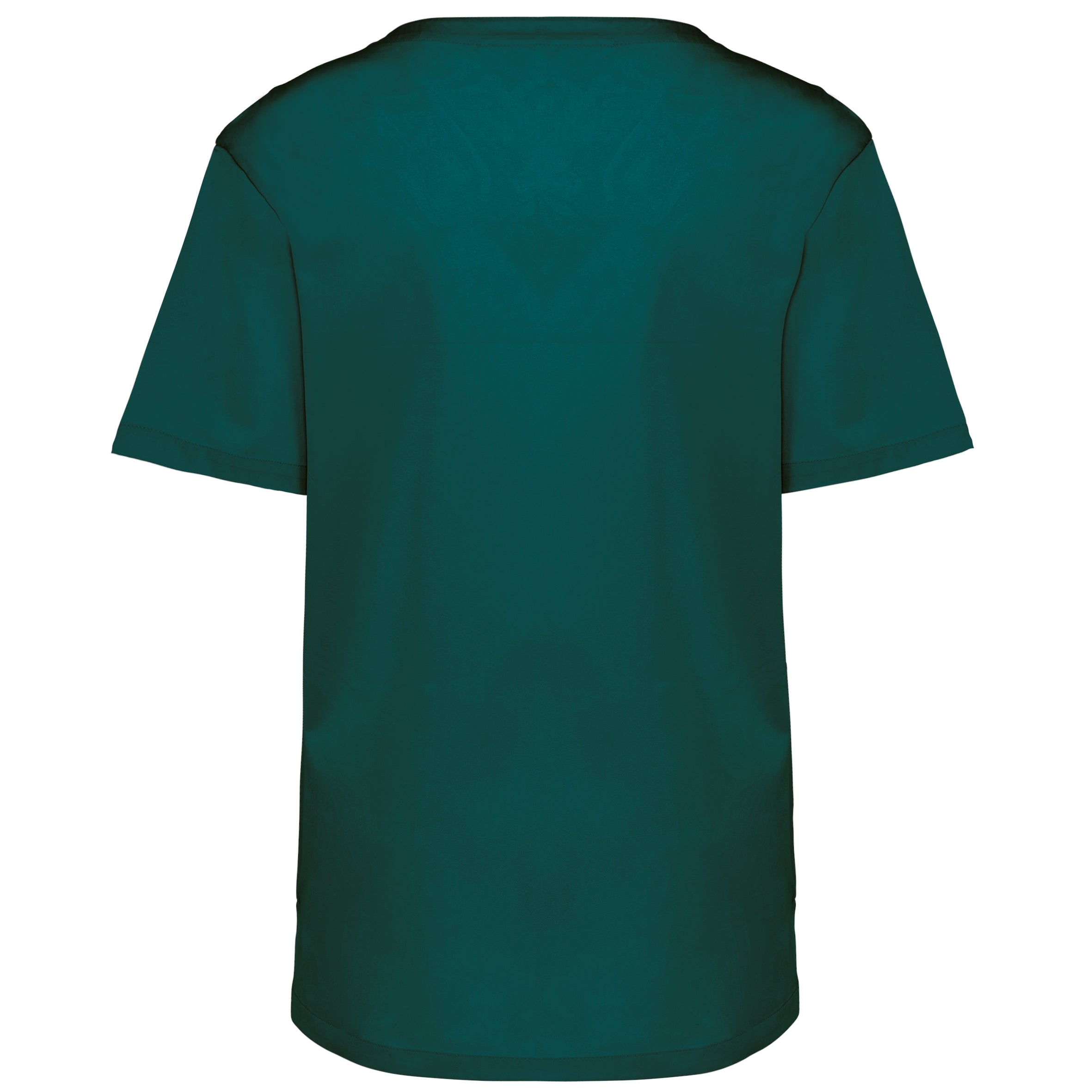 Unisex tuniek met korte mouwen in polykatoen