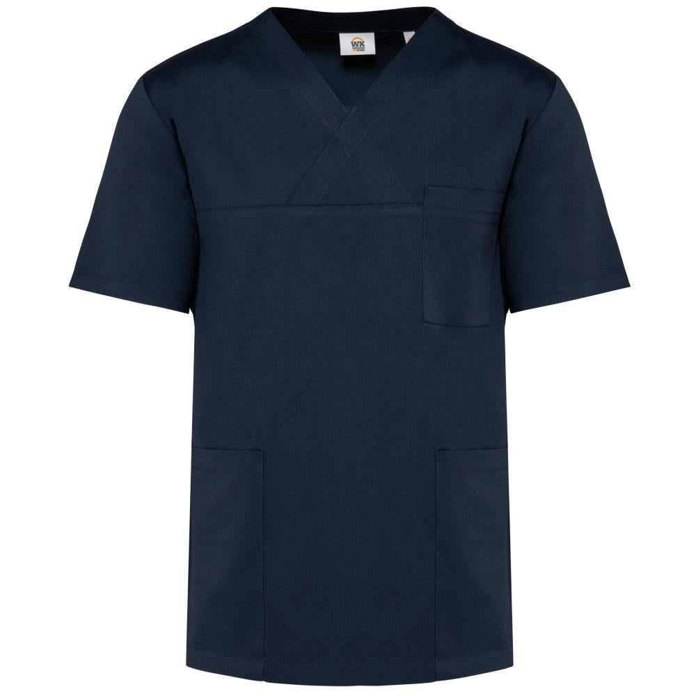 Unisex tuniek met korte mouwen in polykatoen