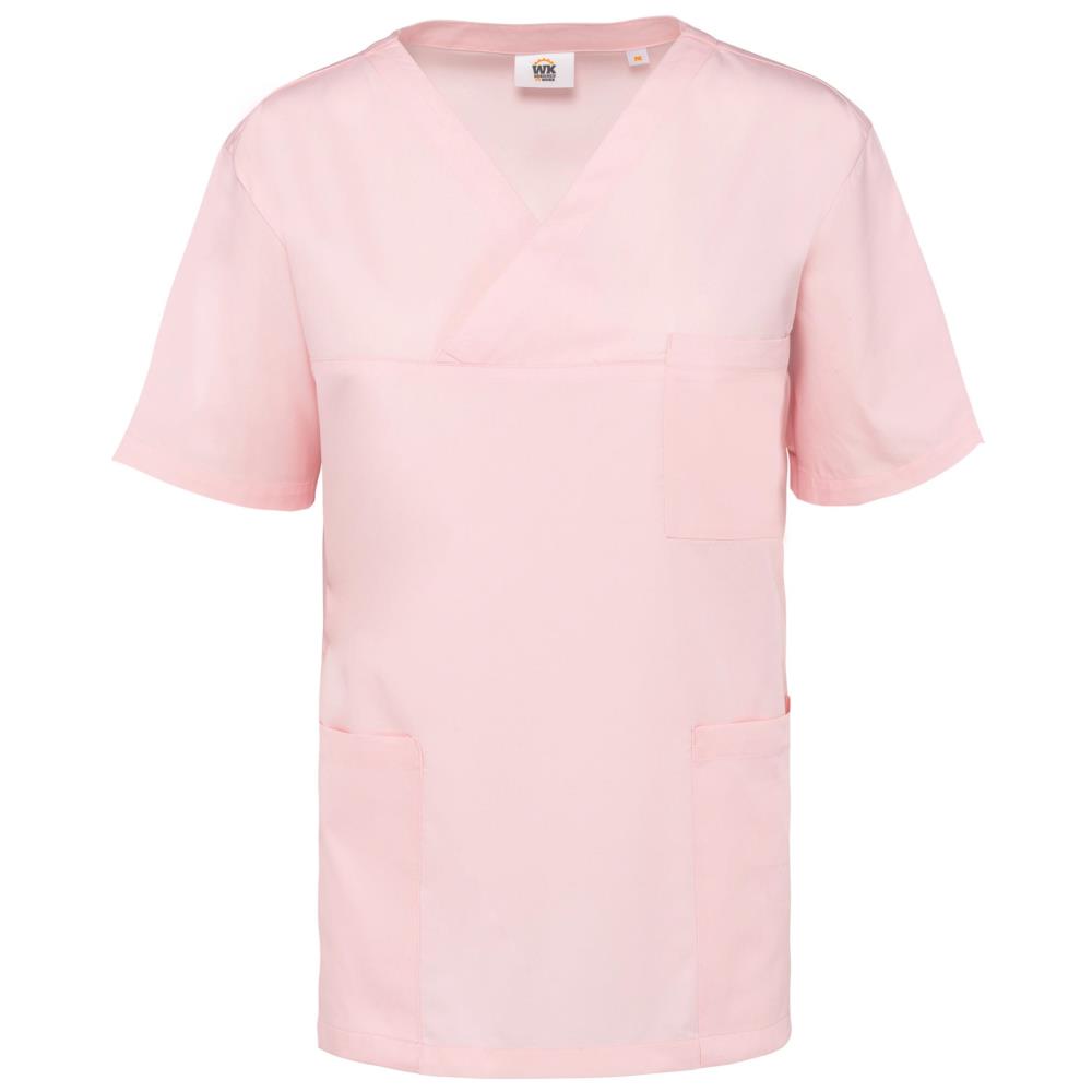 Unisex tuniek met korte mouwen in polykatoen