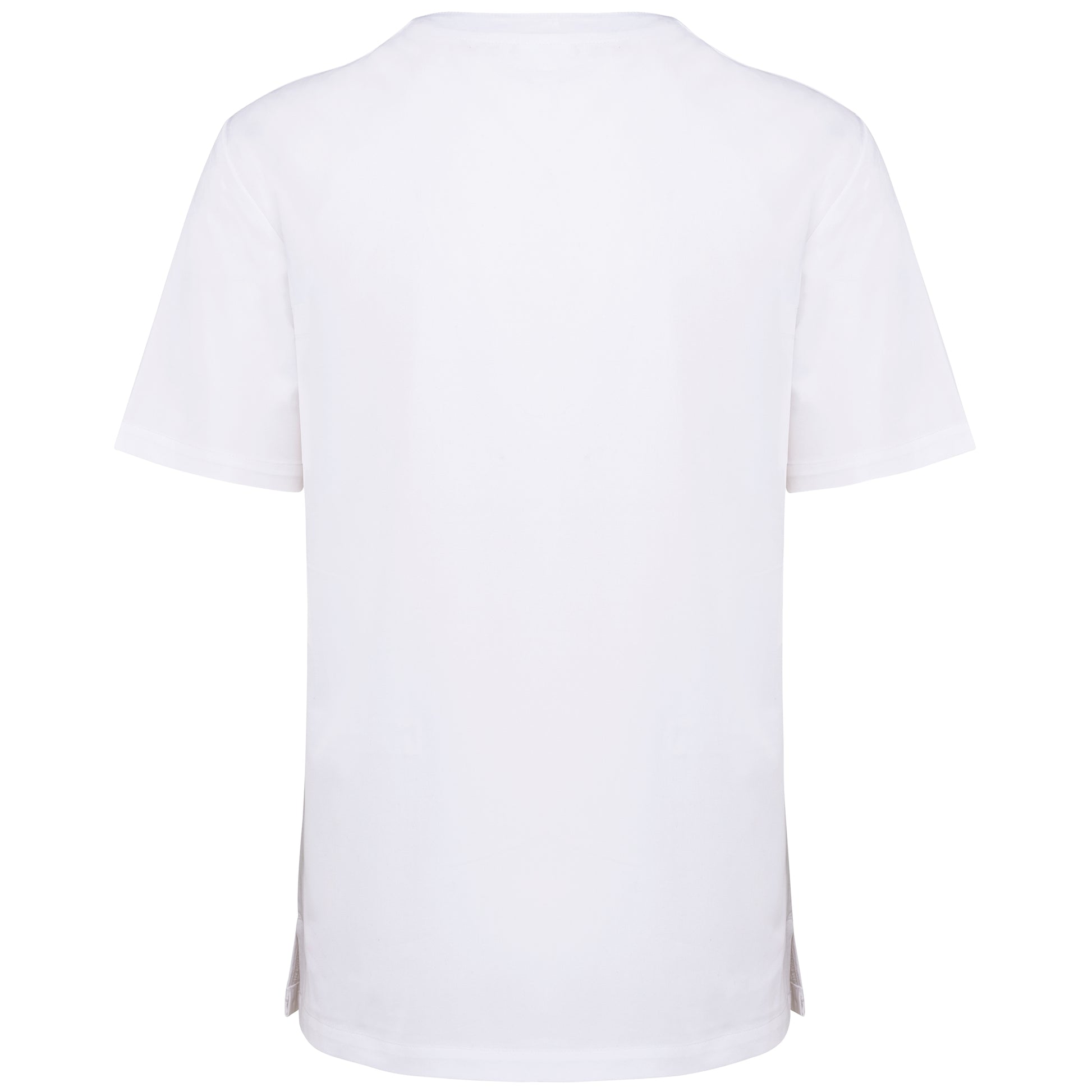 Unisex tuniek met korte mouwen in polykatoen