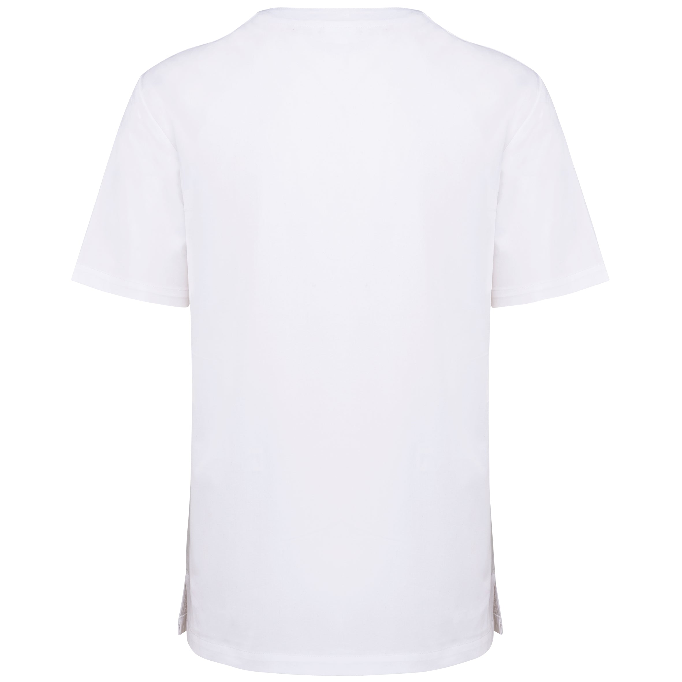 Unisex tuniek met korte mouwen in polykatoen