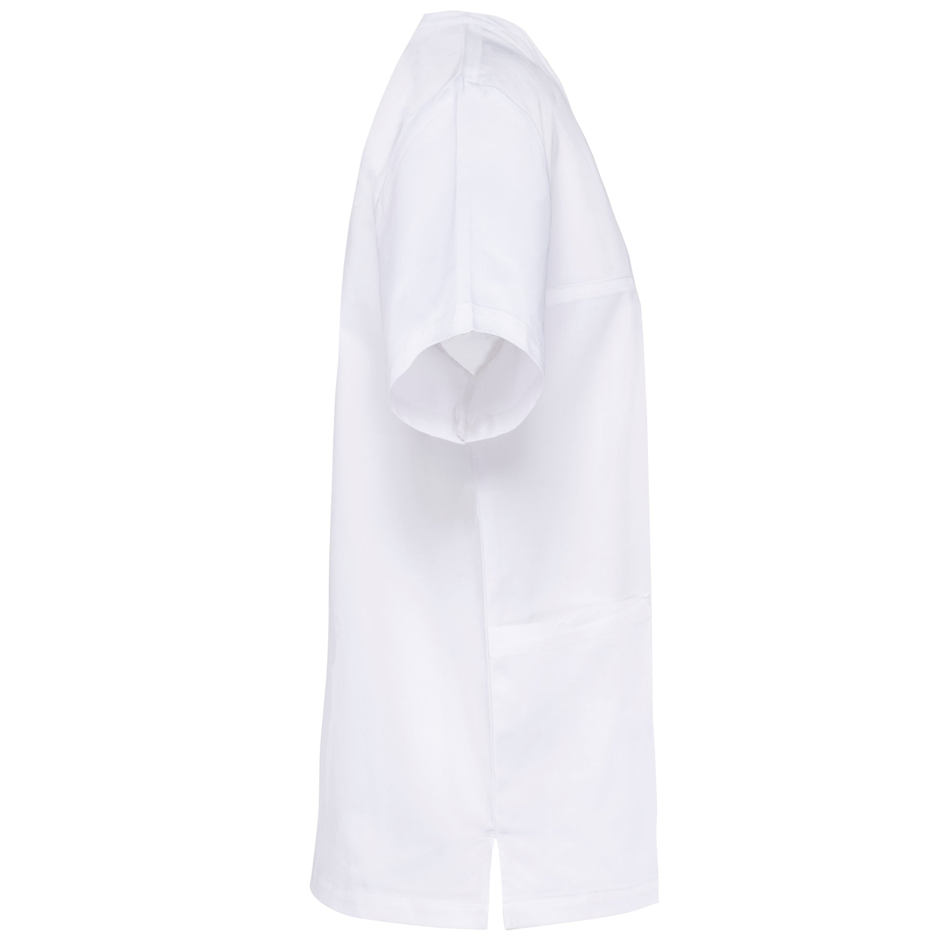 Unisex tuniek met korte mouwen in polykatoen