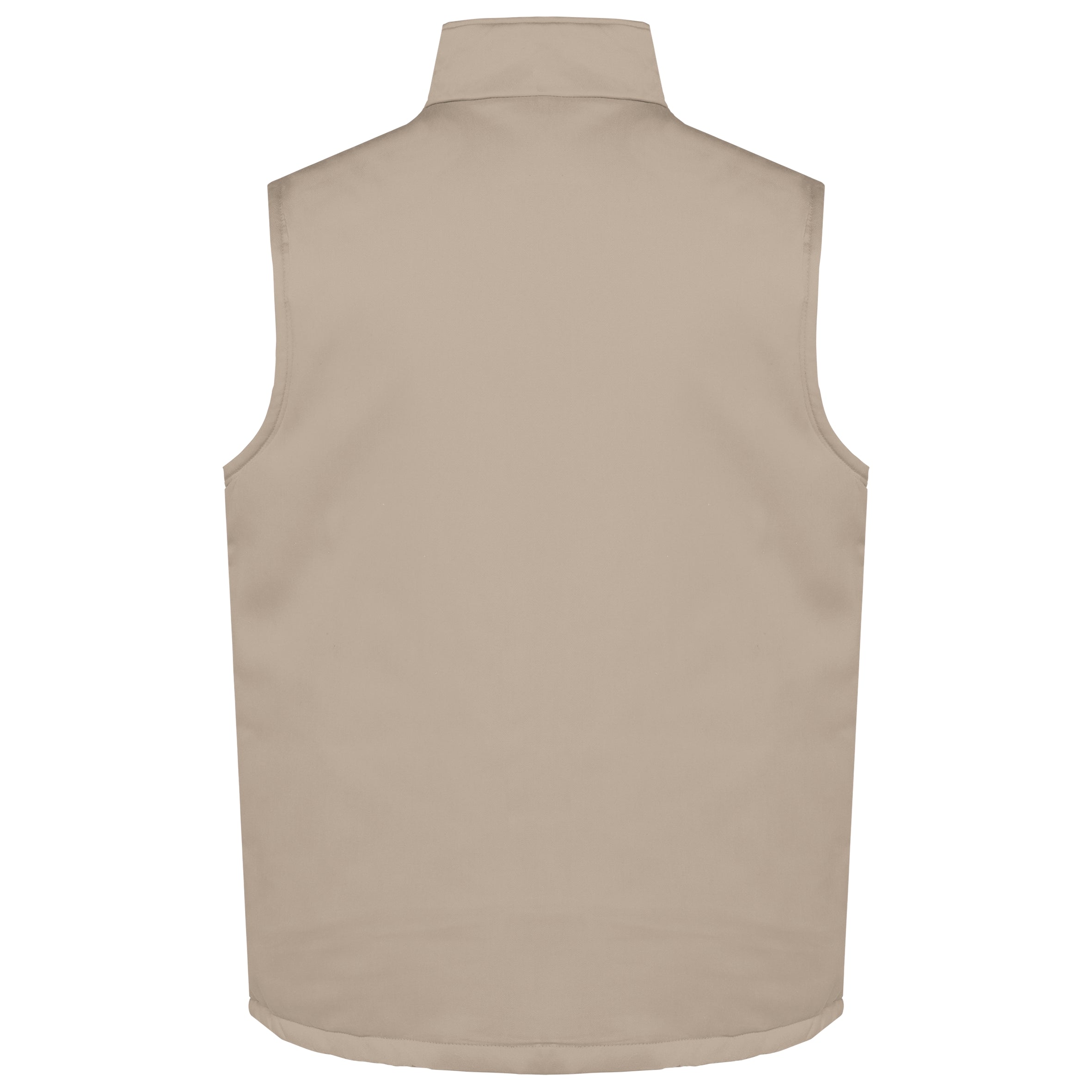 Gewatteerd unisex gilet in polykatoen met veel zakken