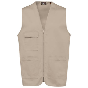 Unisex gilet in polykatoen met veel zakken