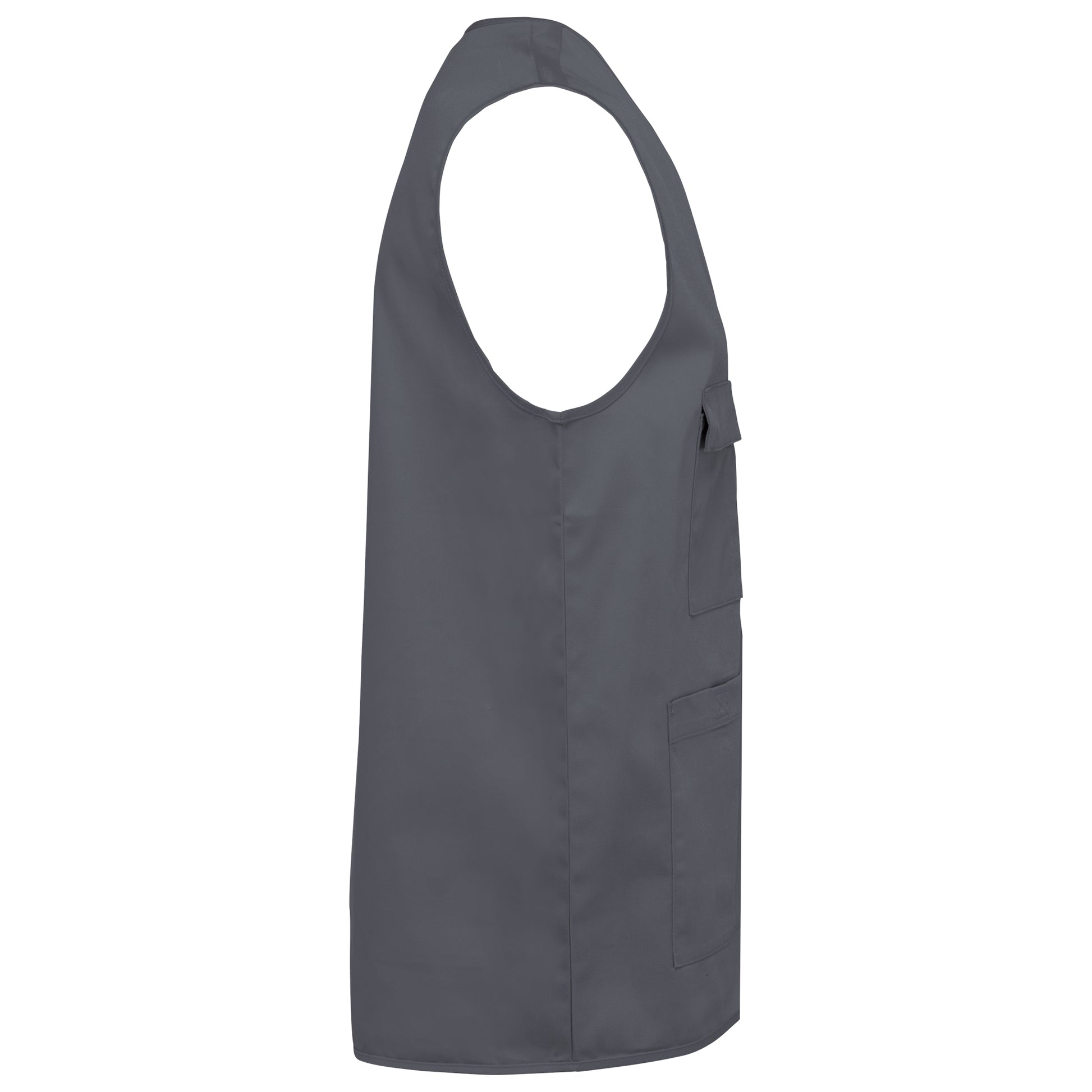 Unisex gilet in polykatoen met veel zakken