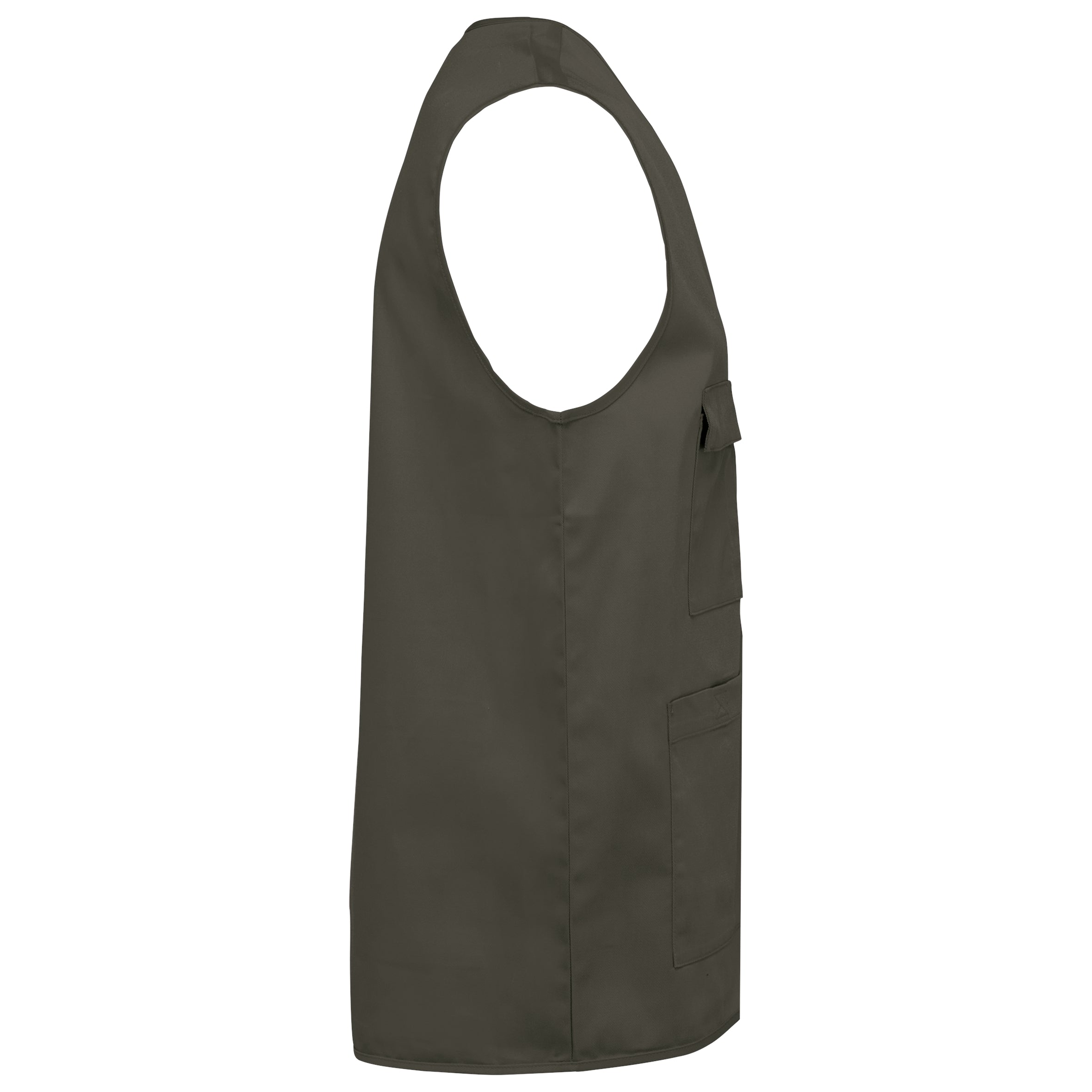 Unisex gilet in polykatoen met veel zakken