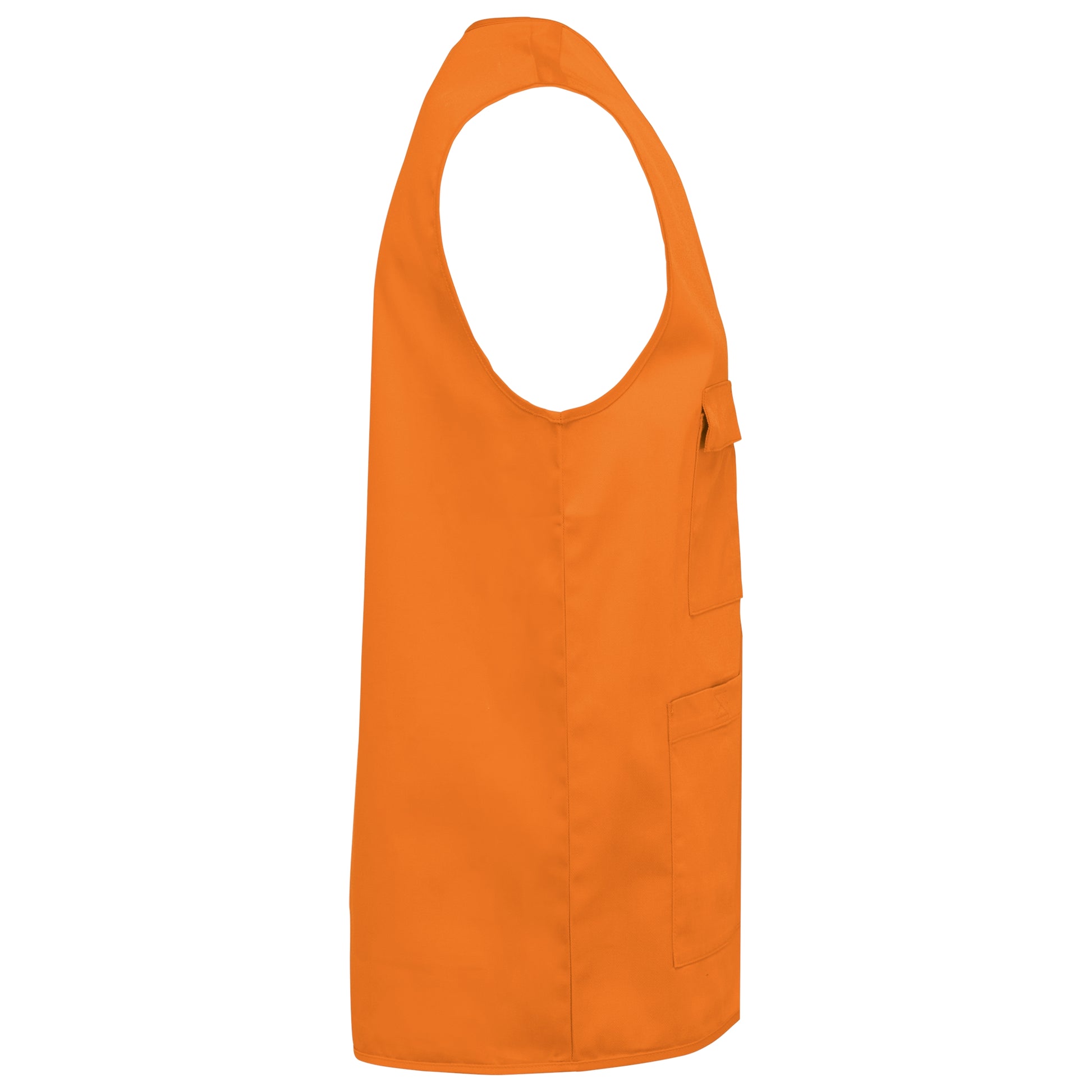 Unisex gilet in polykatoen met veel zakken