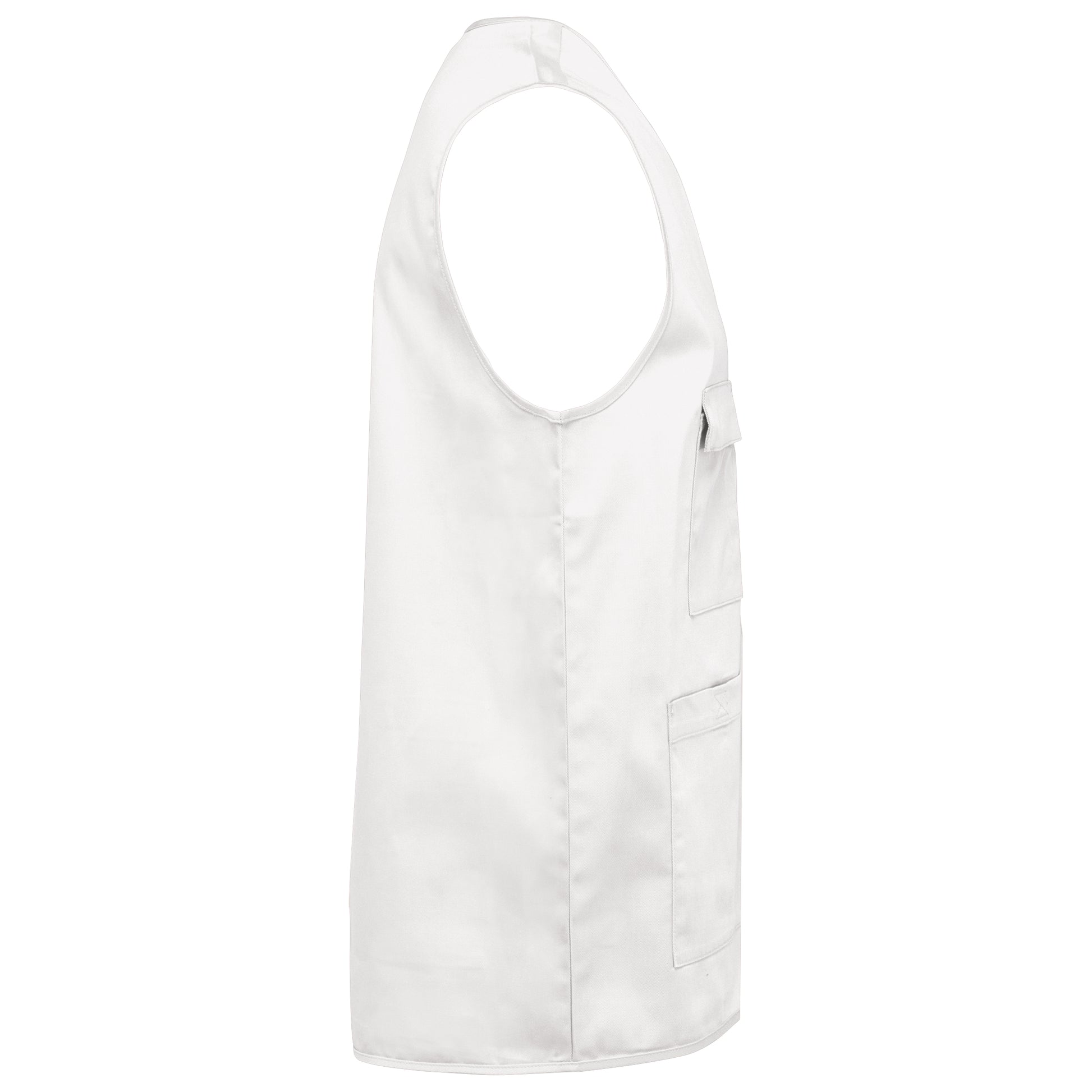 Unisex gilet in polykatoen met veel zakken