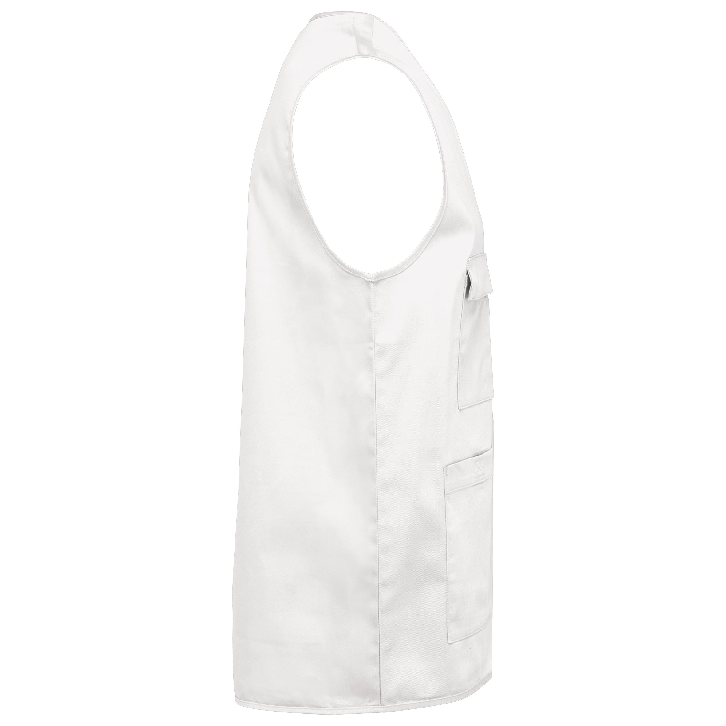 Unisex gilet in polykatoen met veel zakken