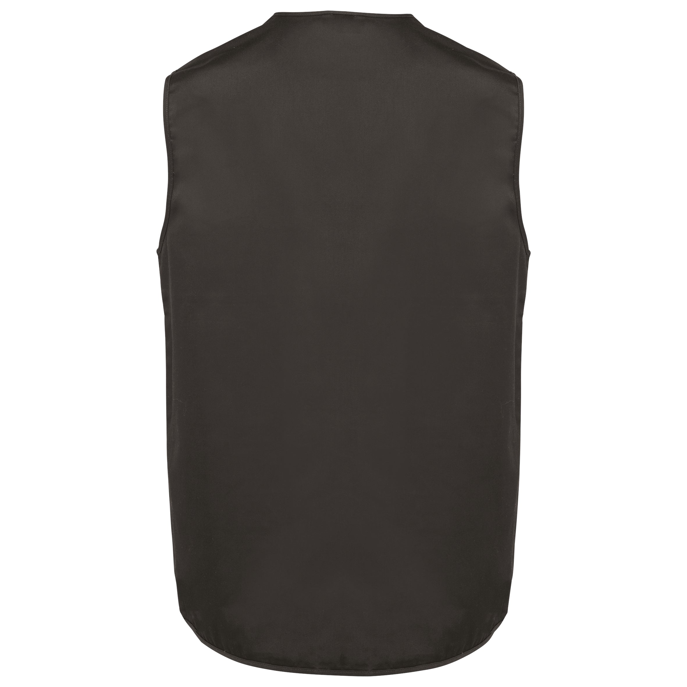 Gevoerd unisex gilet in polykatoen met veel zakken