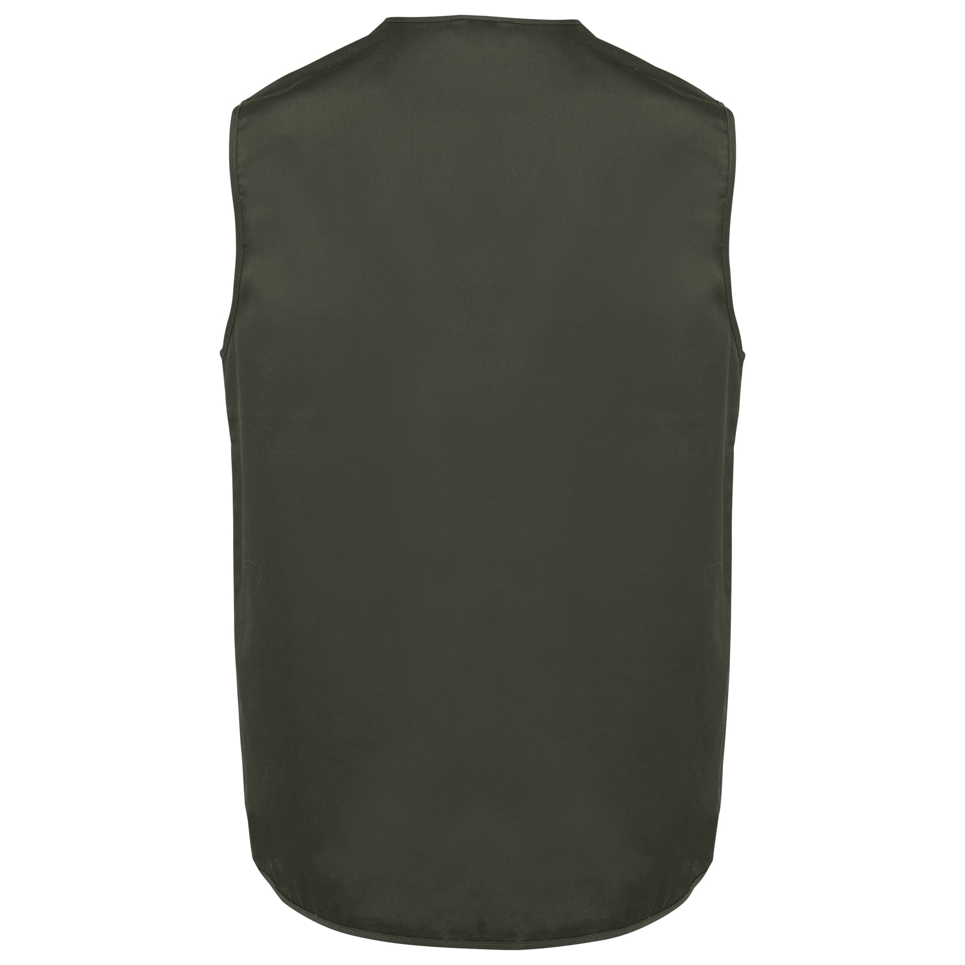 Gevoerd unisex gilet in polykatoen met veel zakken