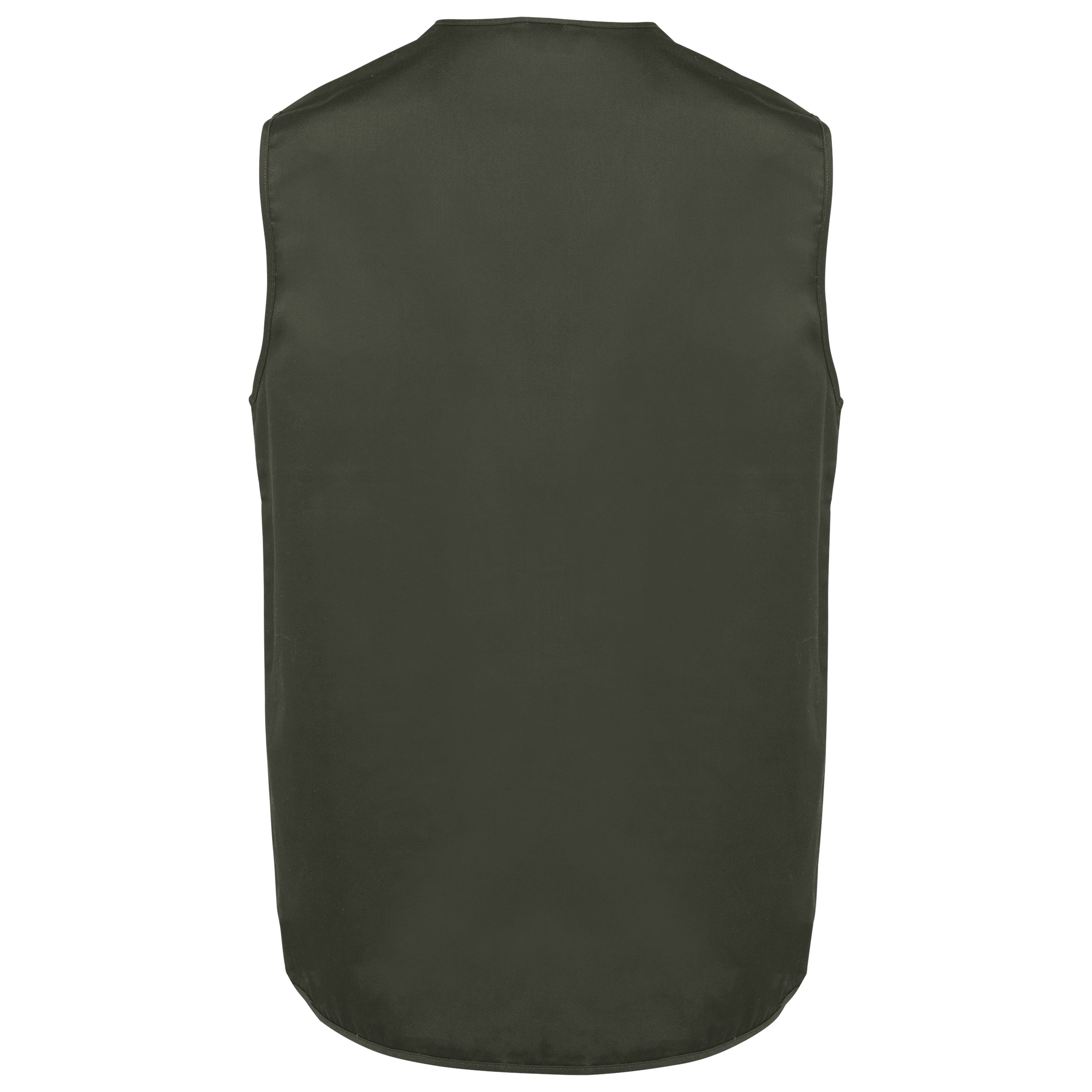Gevoerd unisex gilet in polykatoen met veel zakken