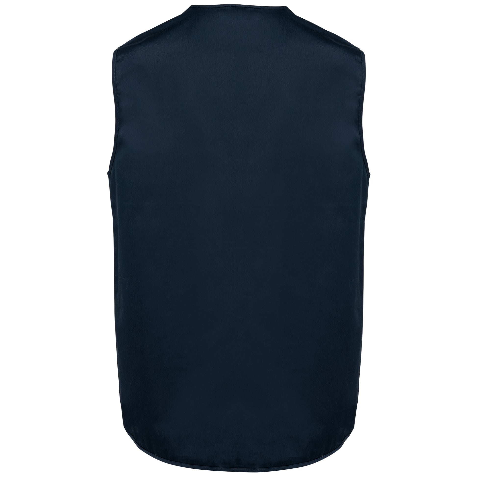 Gevoerd unisex gilet in polykatoen met veel zakken