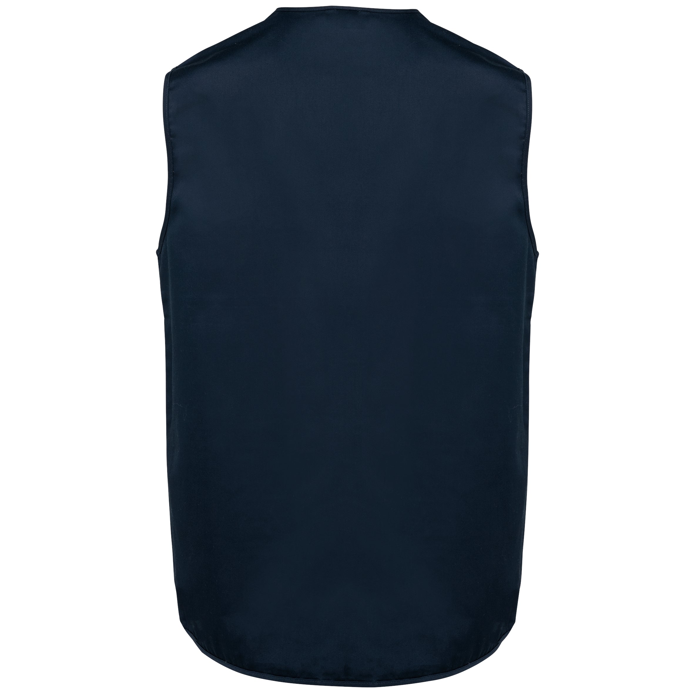 Gevoerd unisex gilet in polykatoen met veel zakken