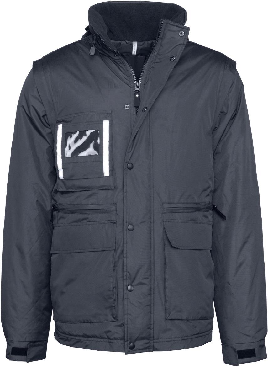 Workwear Parka Met Afritsbare Mouwen