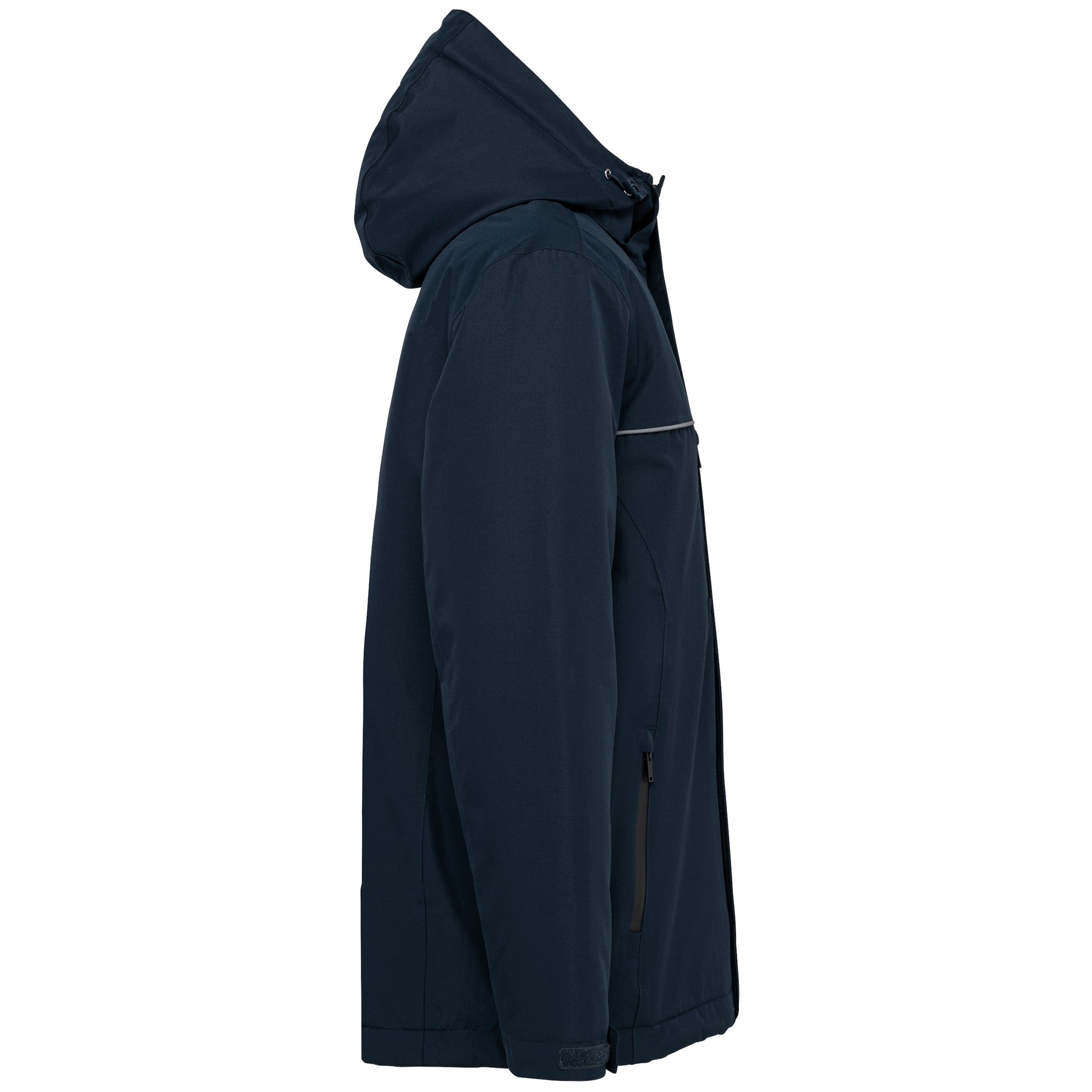 Unisex performance parka met capuchon