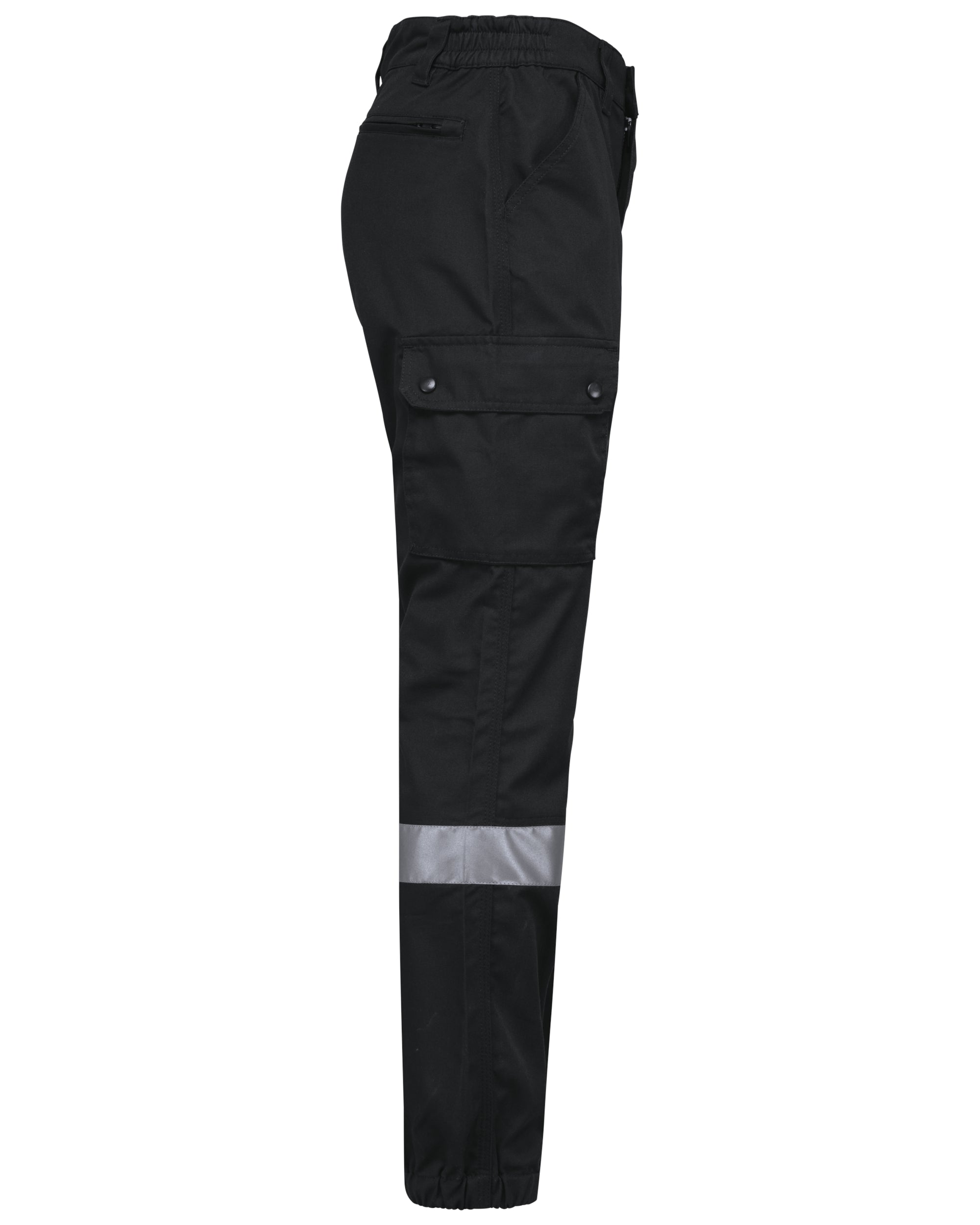 Uniseks Cargobroek uniseks met elastische boord en reflecterende strook