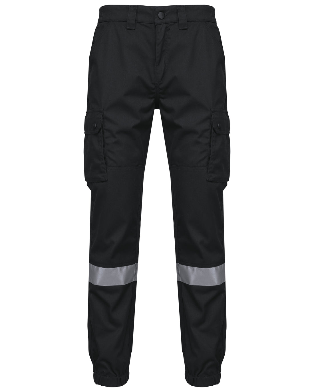 Uniseks Cargobroek uniseks met elastische boord en reflecterende strook