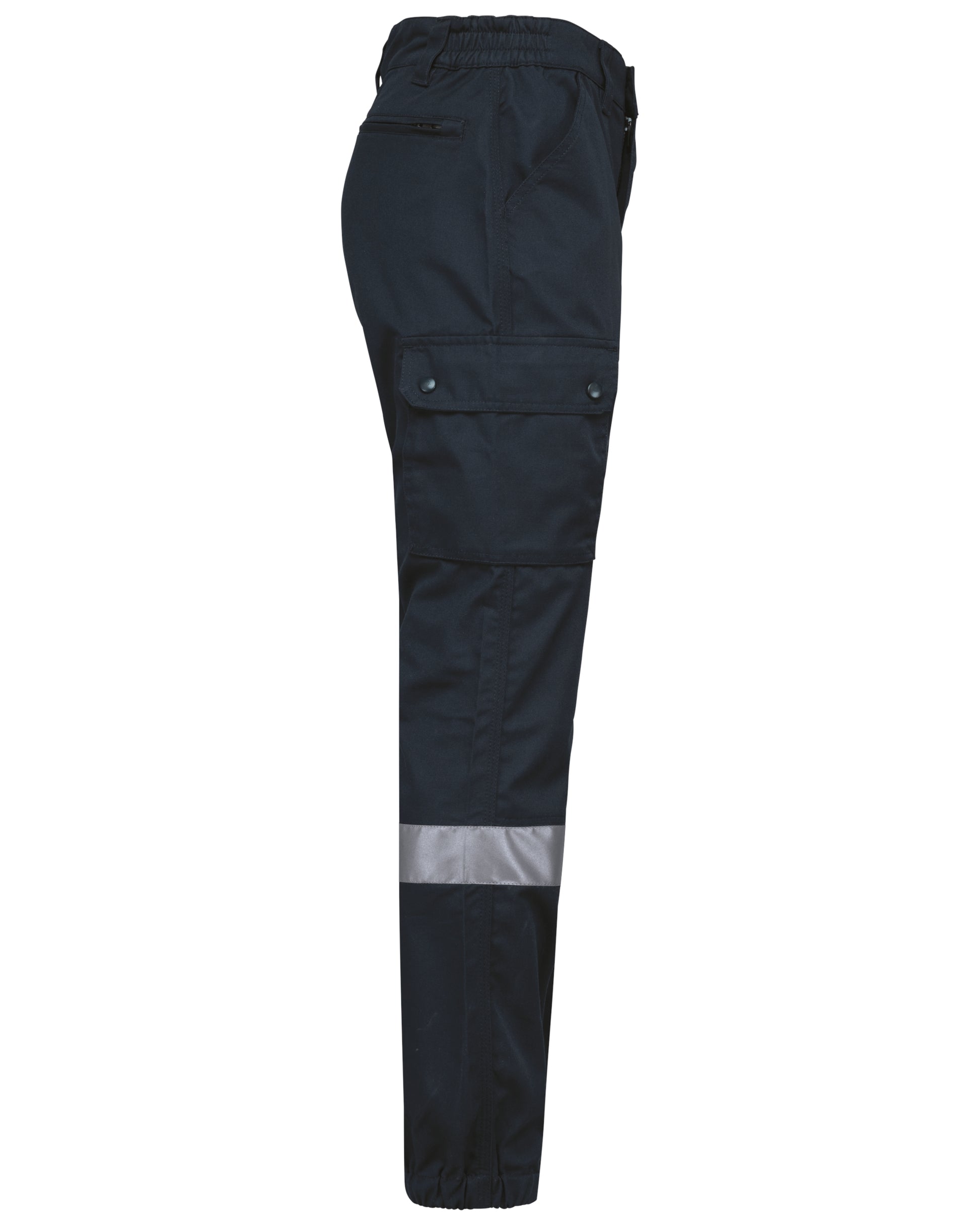 Uniseks Cargobroek uniseks met elastische boord en reflecterende strook