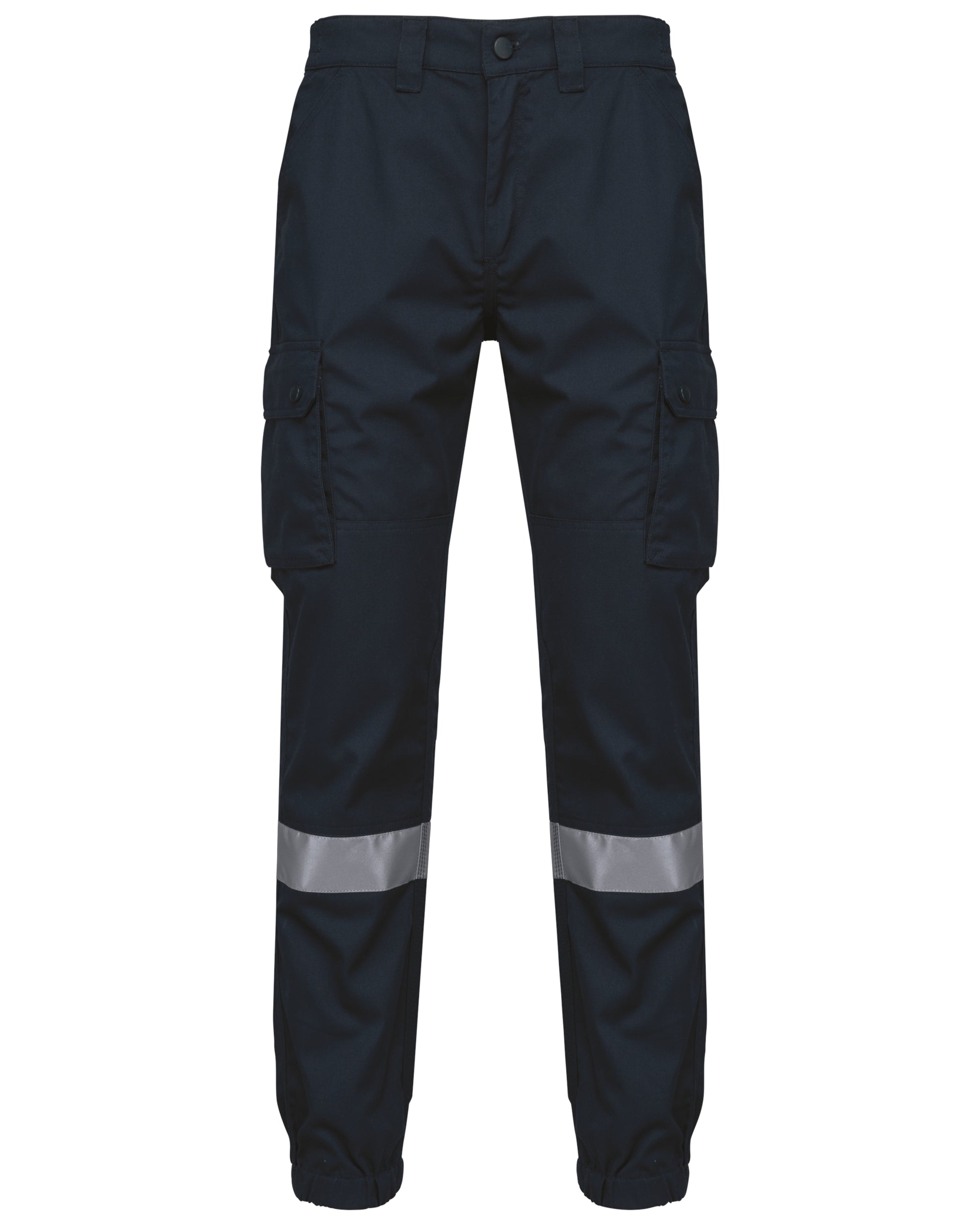 Uniseks Cargobroek uniseks met elastische boord en reflecterende strook