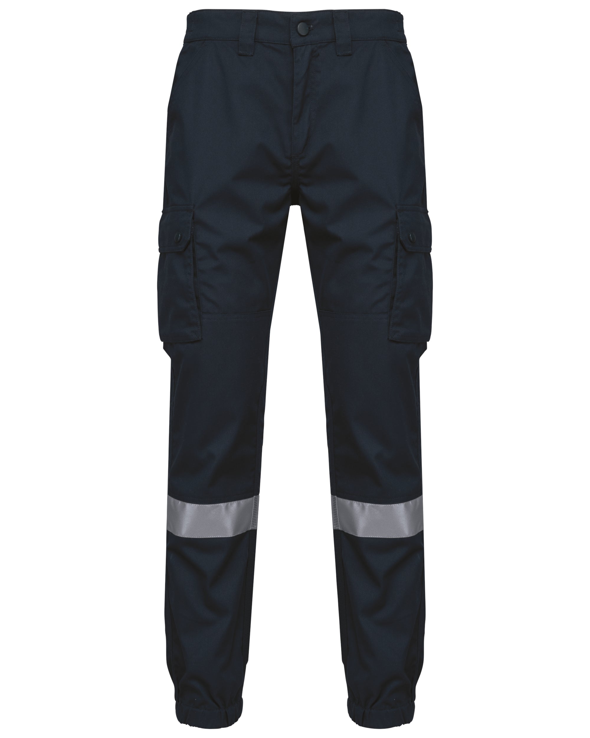 Uniseks Cargobroek uniseks met elastische boord en reflecterende strook