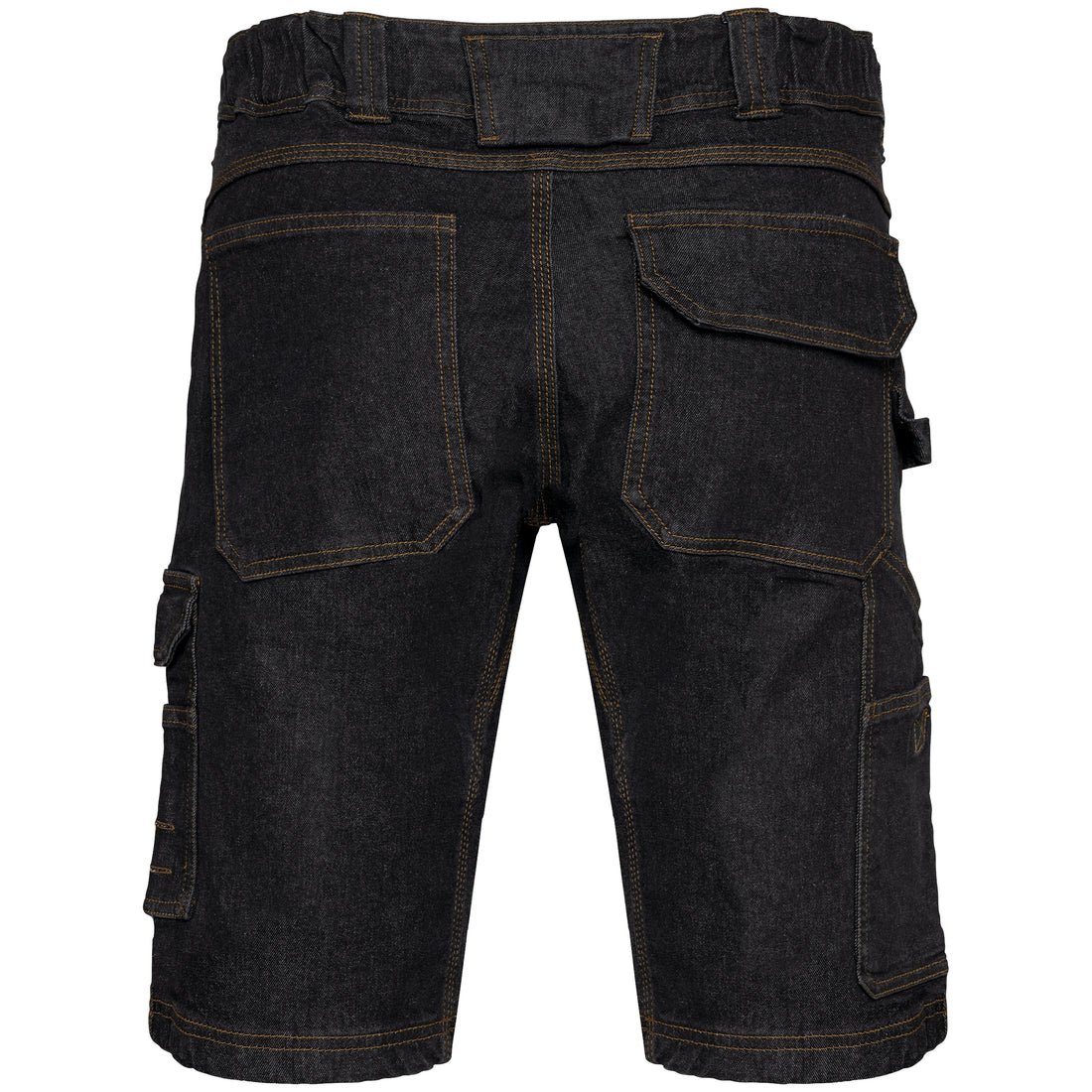 Denim herenbermuda met meerdere zakken