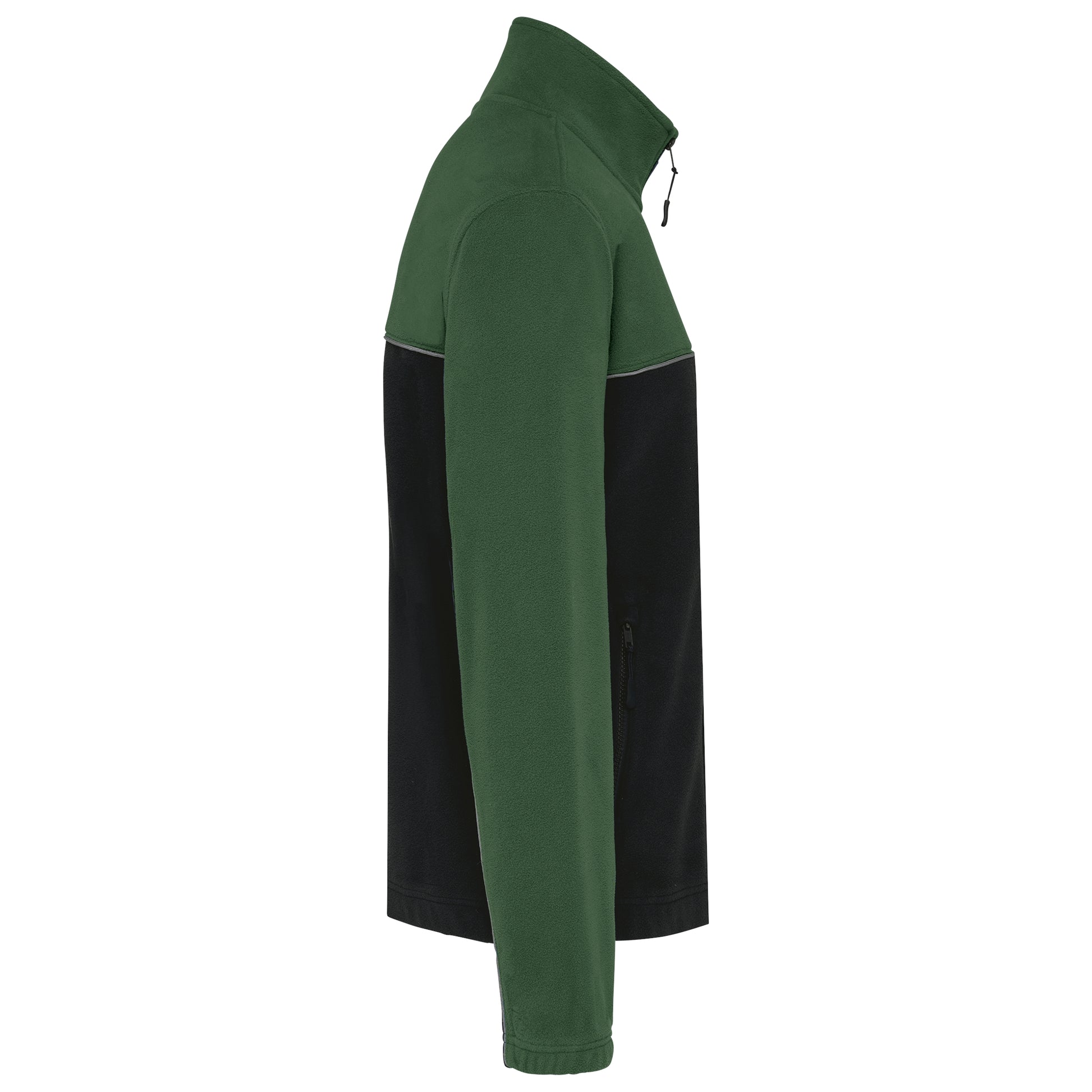 Ecologisch, tweekleurig uniseks fleecejas